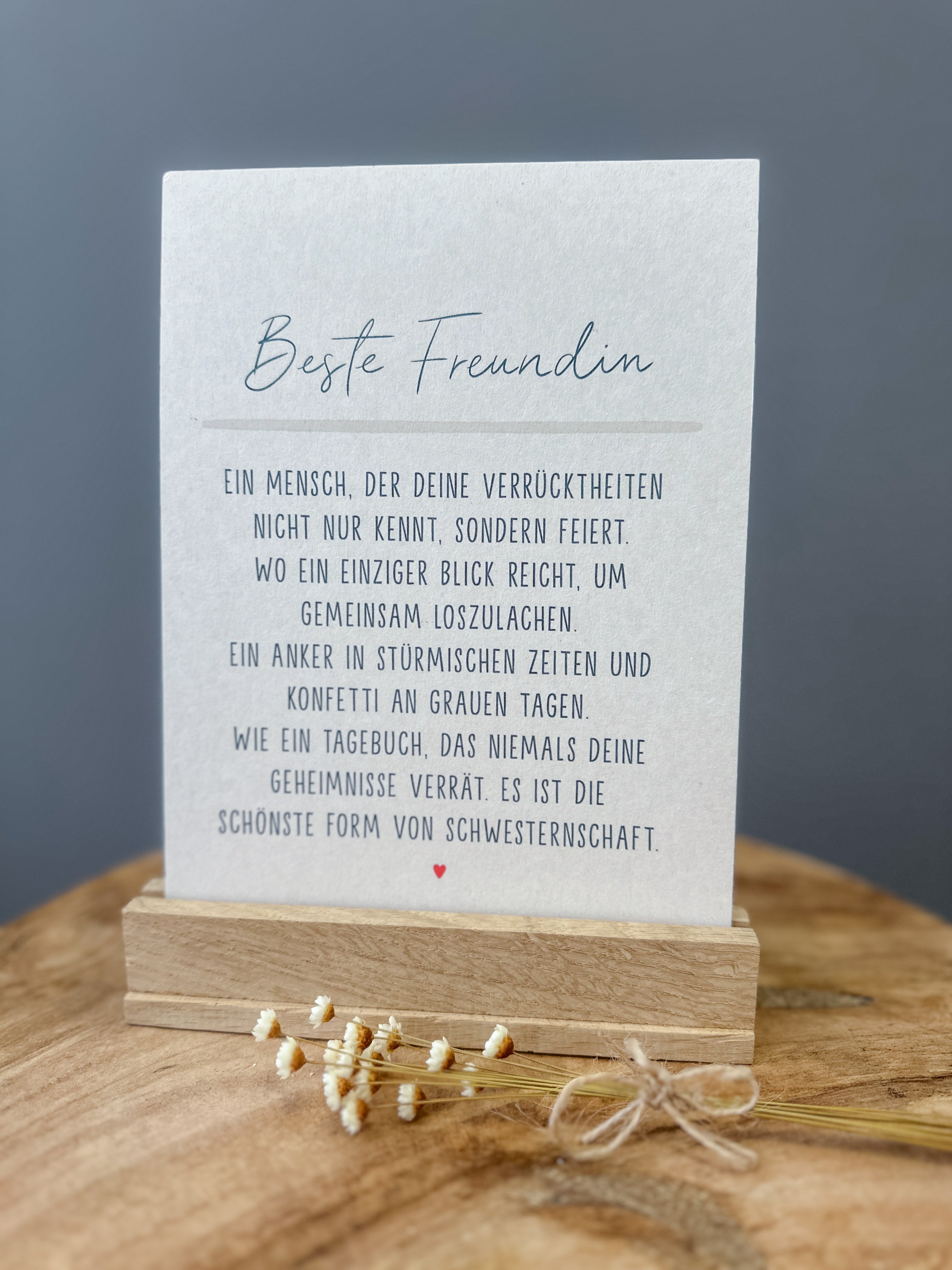 Postkarte Definition Beste Freundin DIN A5