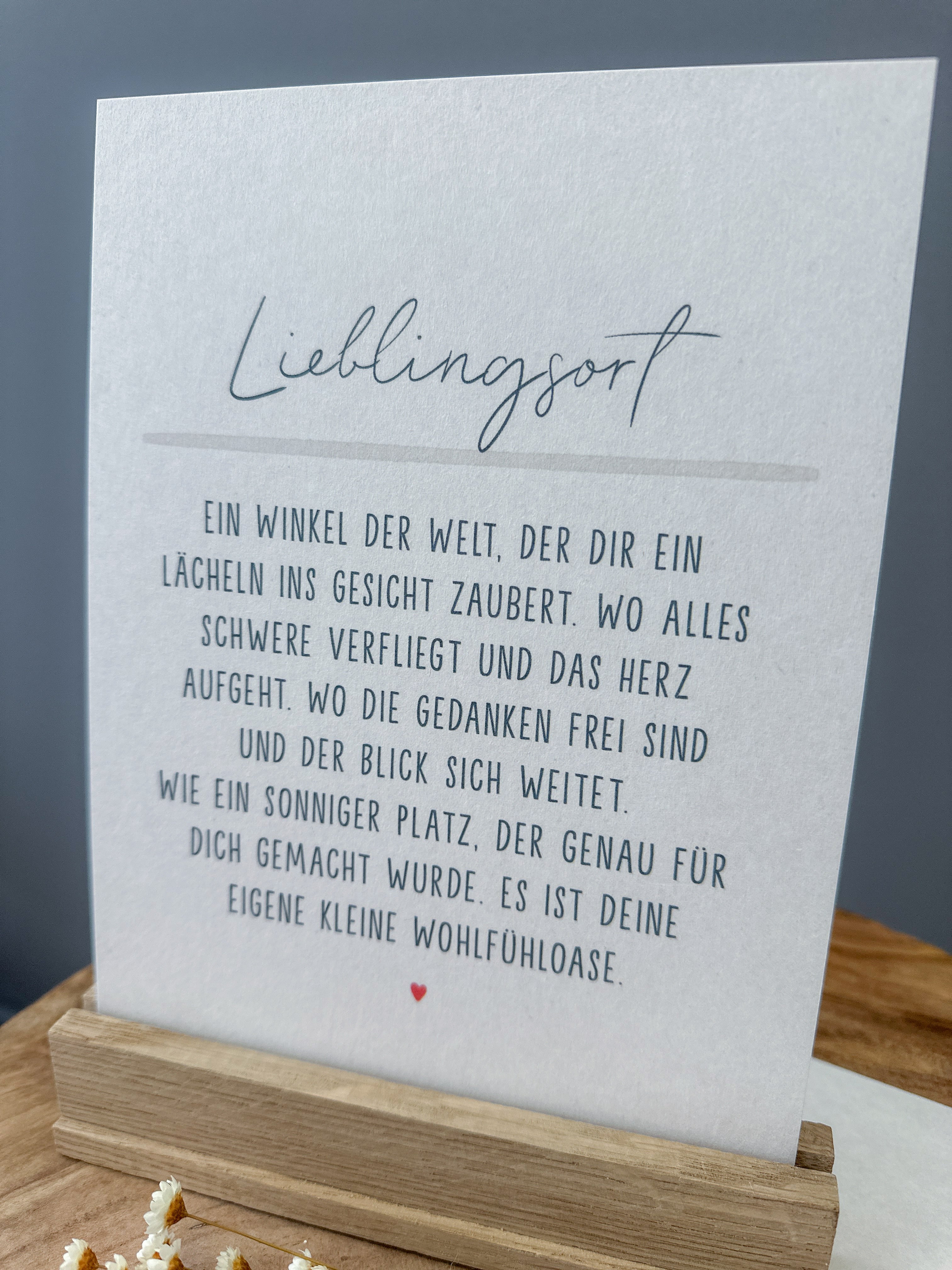 Postkarte Definition Lieblingsort DIN A5