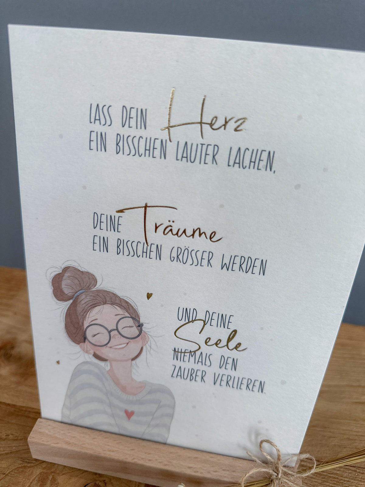 Postkarte Goldprägung Seelenzauber DIN A5