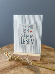 Postkarte Schönes Leben DIN A6