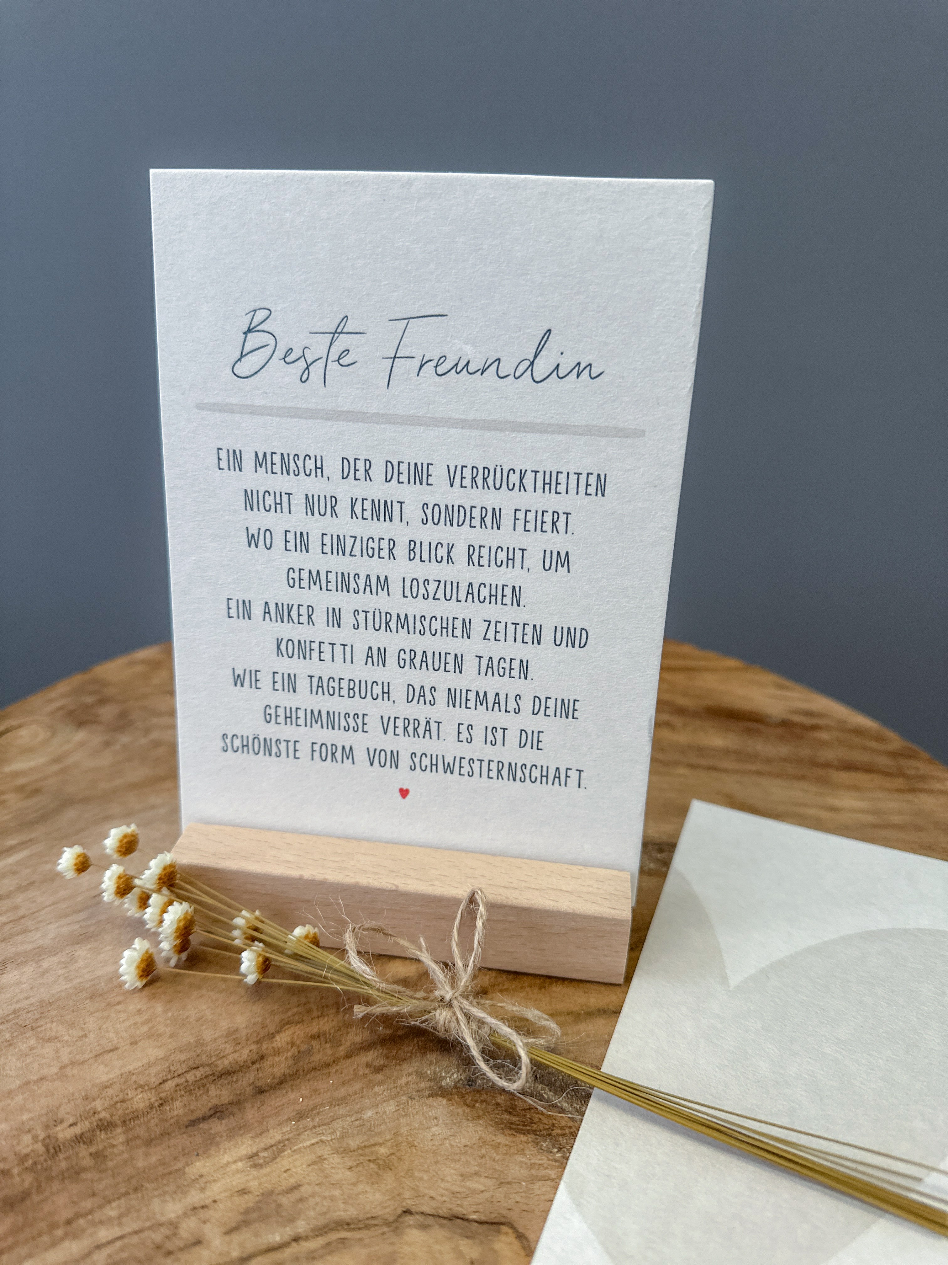 Postkarte Definition Beste Freundin DIN A6