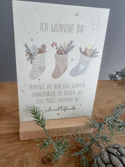 Postkarte Goldprägung Weihnachtsfreude DIN A6