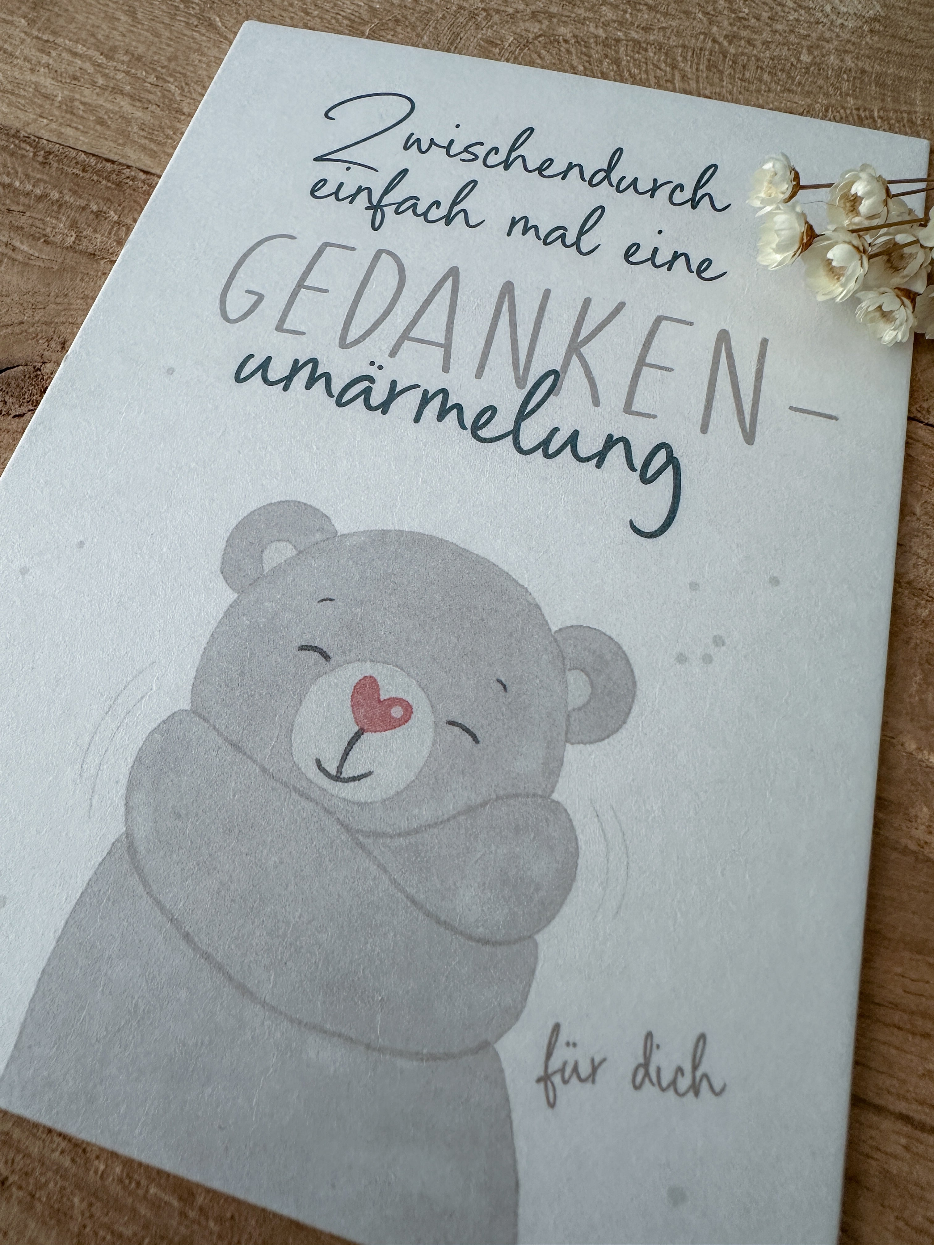 Postkarte Gedankenumärmelung DIN A6