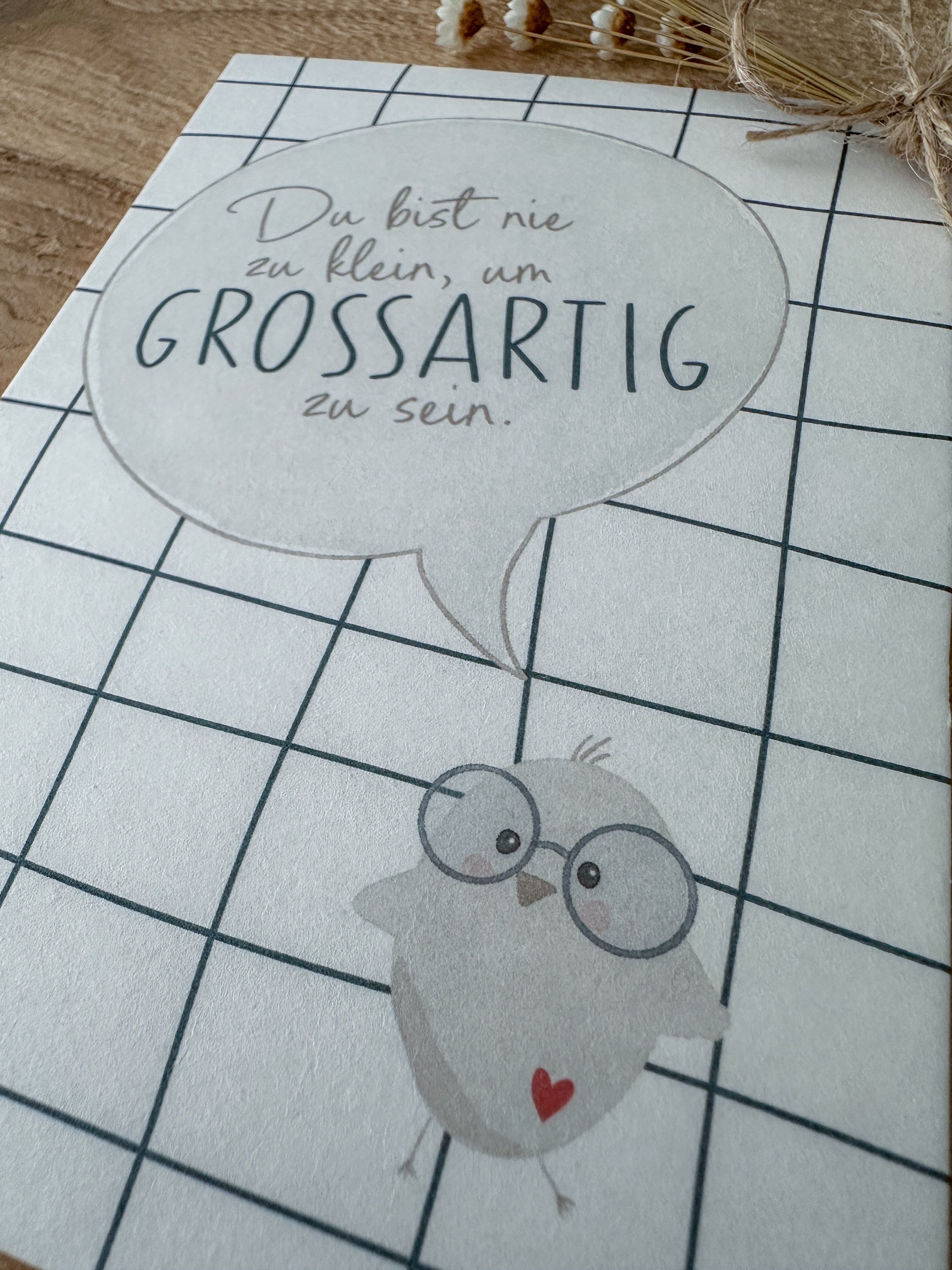 Postkarte Du bist großartig DIN A6