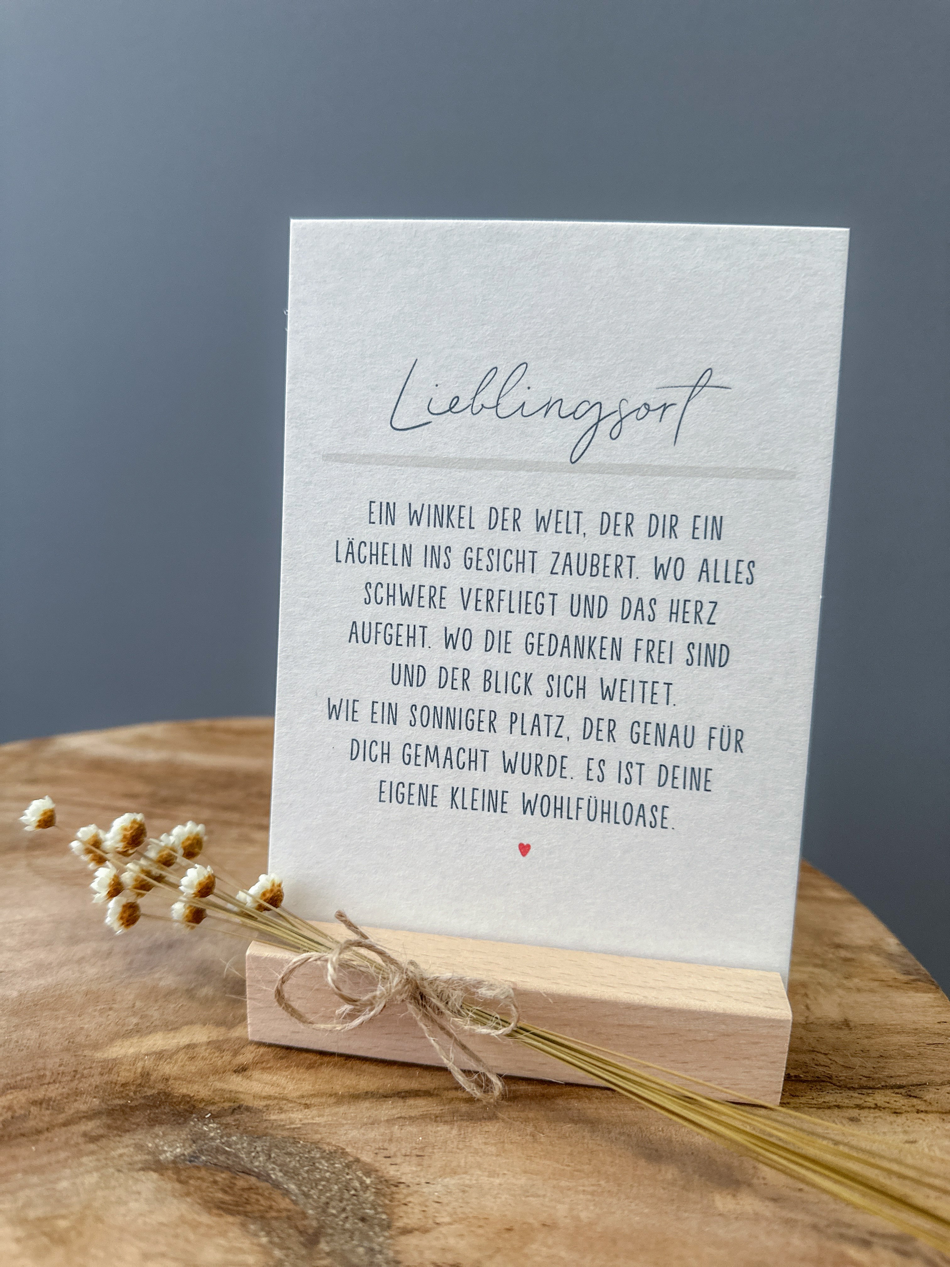 Postkarte Definition Lieblingsort DIN A6
