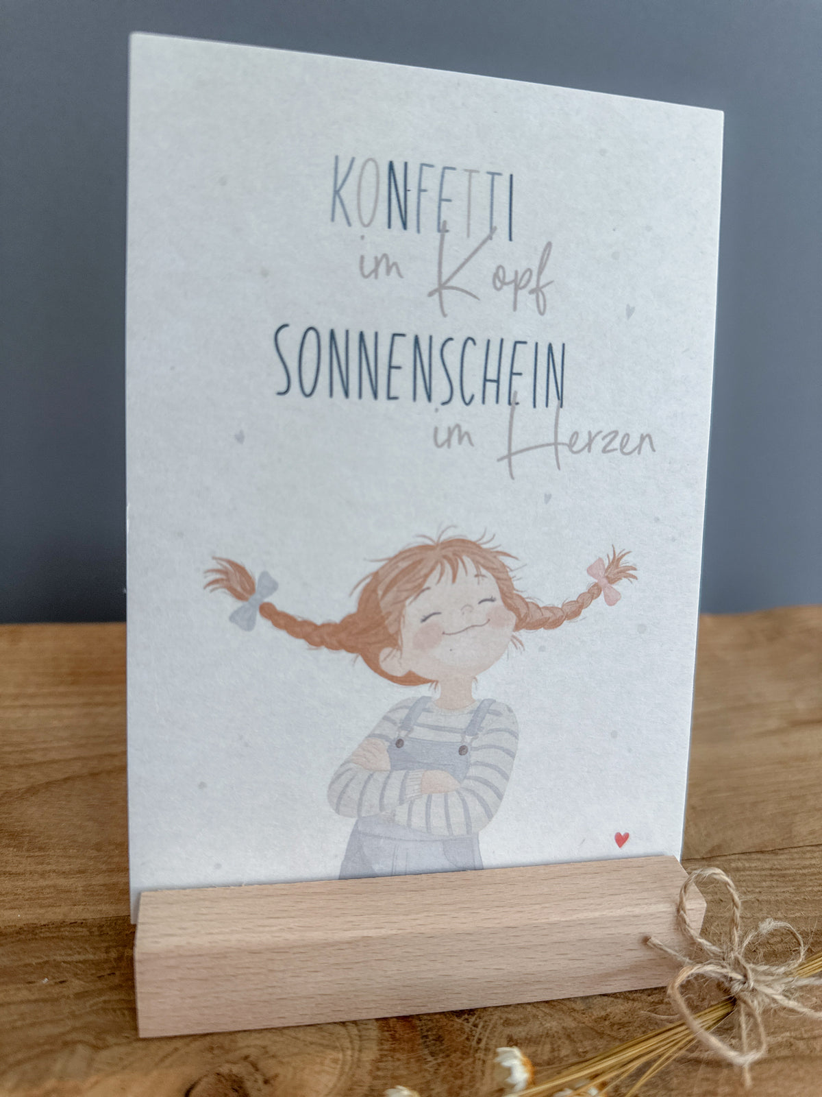 Postkarte Konfetti im Kopf DIN A6