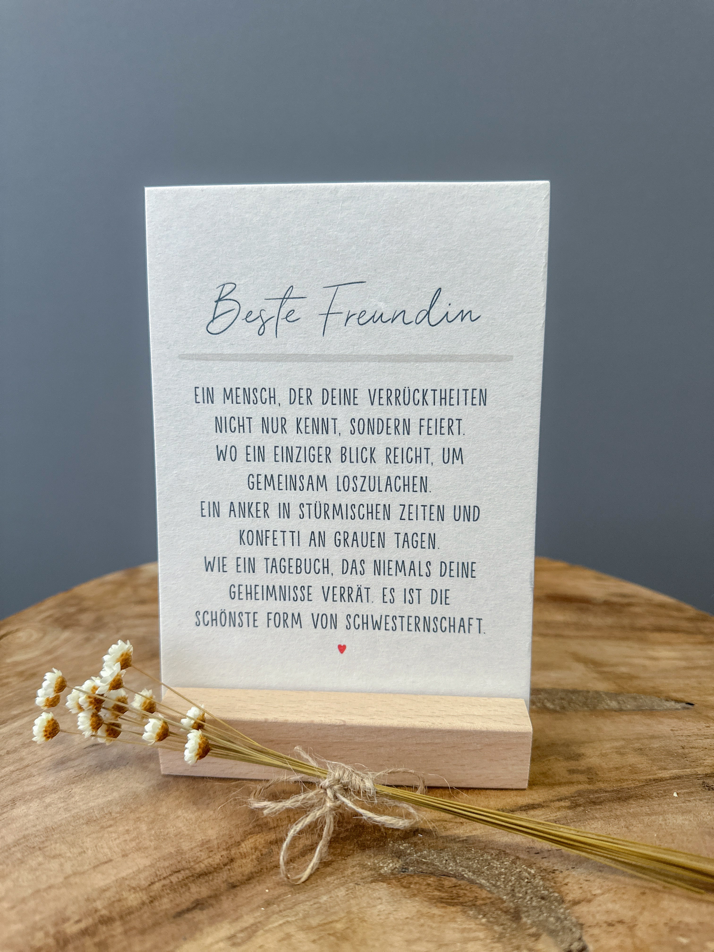 Postkarte Definition Beste Freundin DIN A6