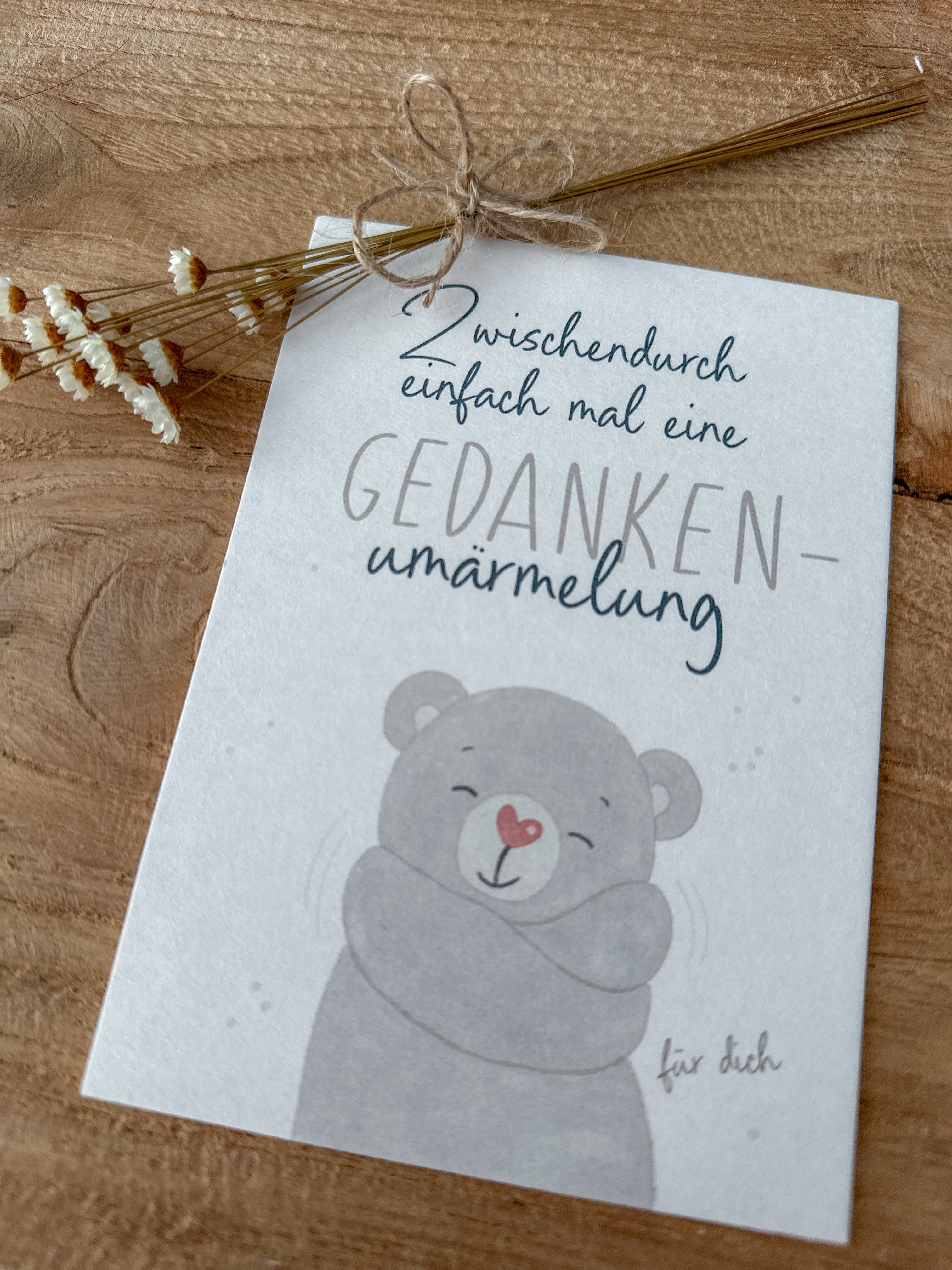 Postkarte Gedankenumärmelung DIN A6