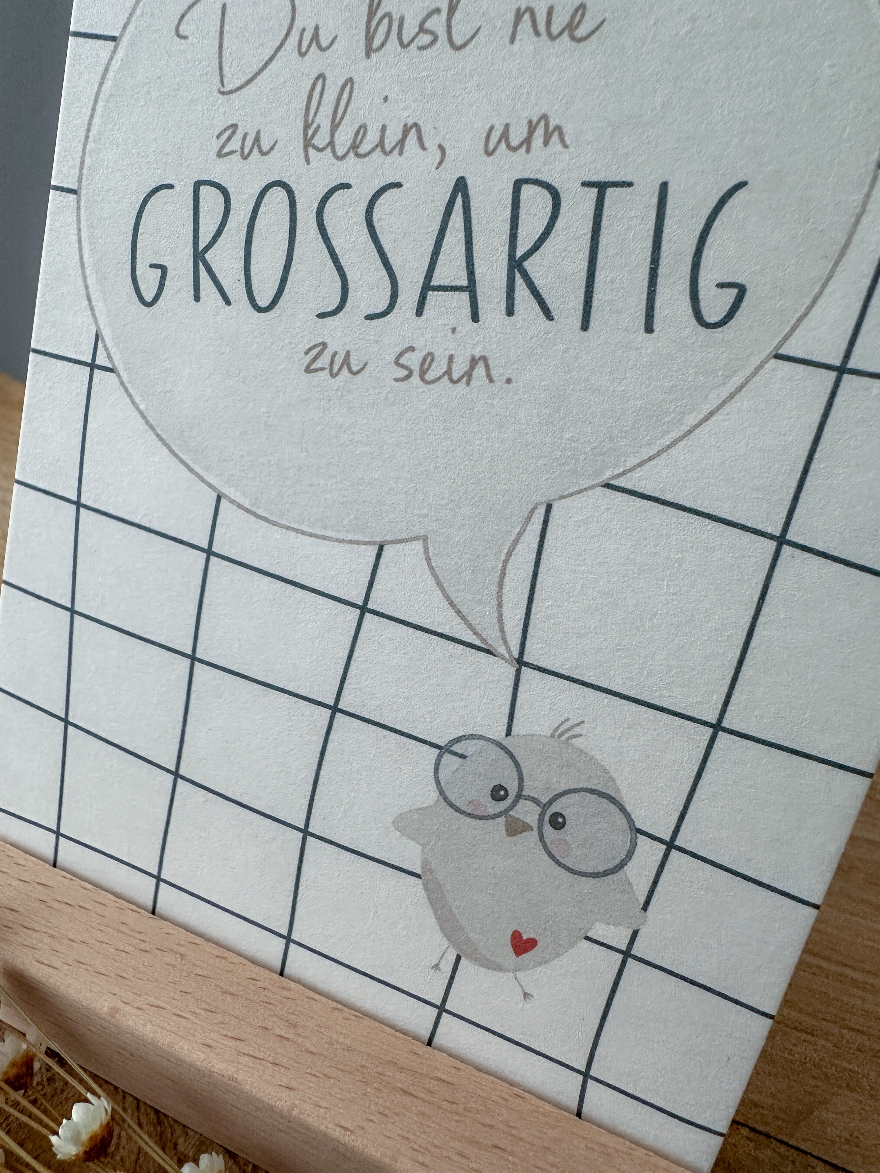 Postkarte Du bist großartig DIN A6