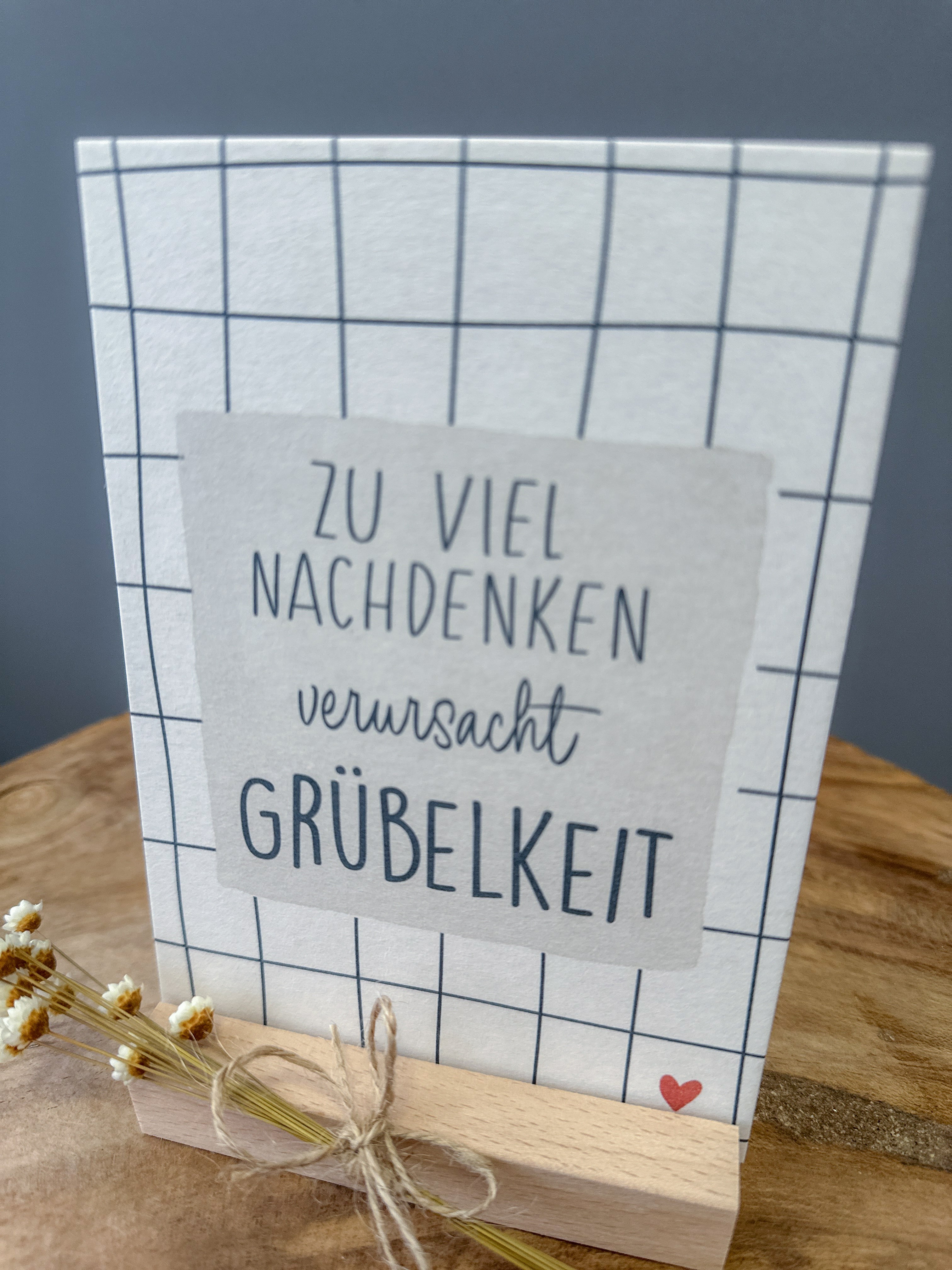 Postkarte Grübelkeit DIN A6