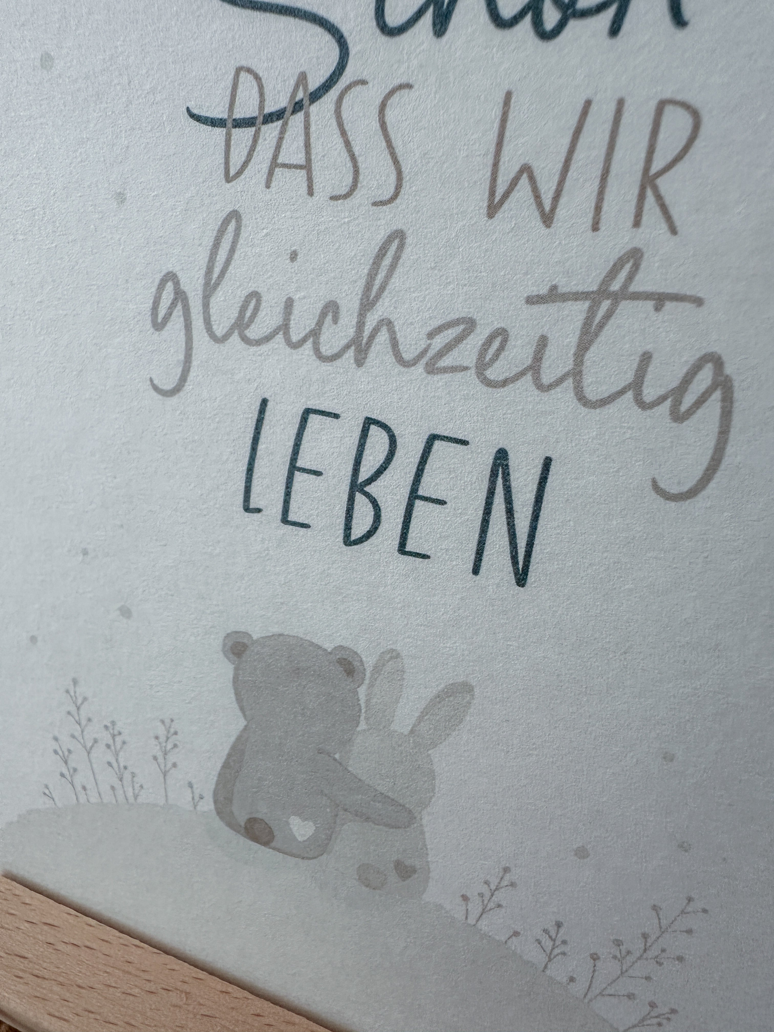 Postkarte Gleichzeitig leben DIN A6