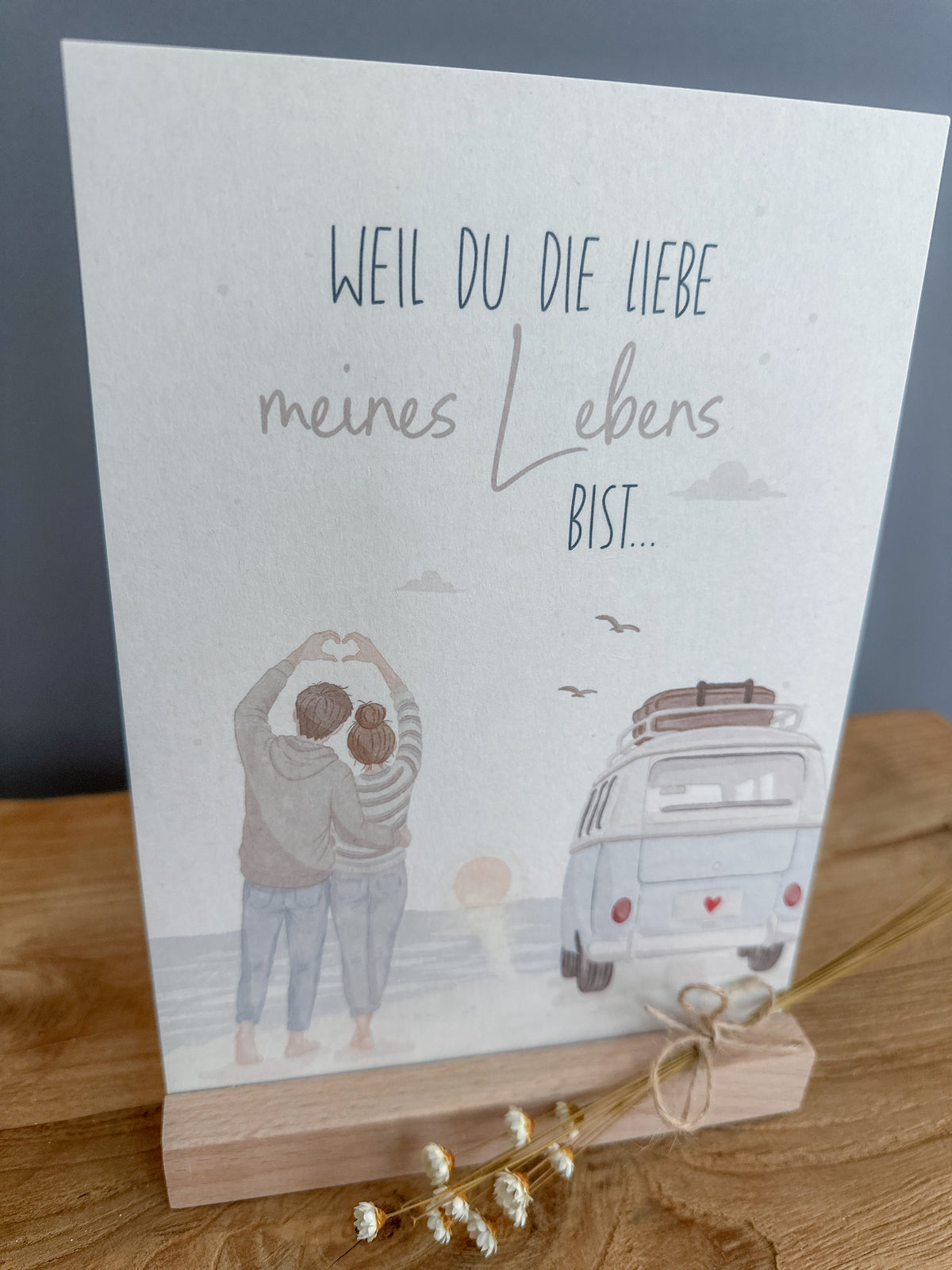 Postkarte Liebe meines Lebens Din A5