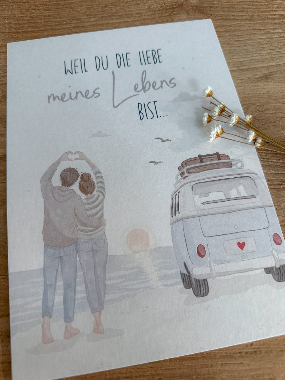 Postkarte Liebe meines Lebens Din A5