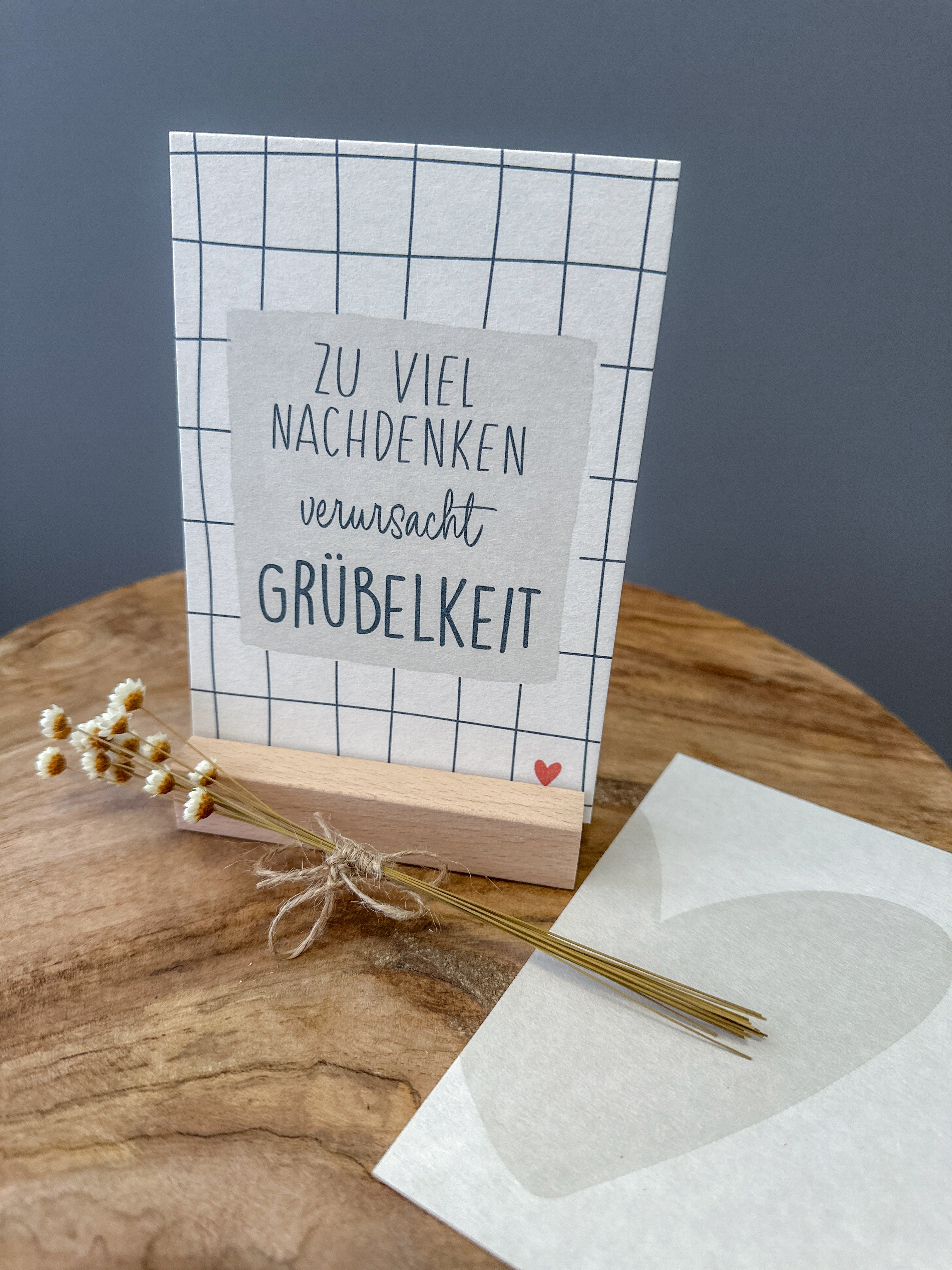 Postkarte Grübelkeit DIN A6