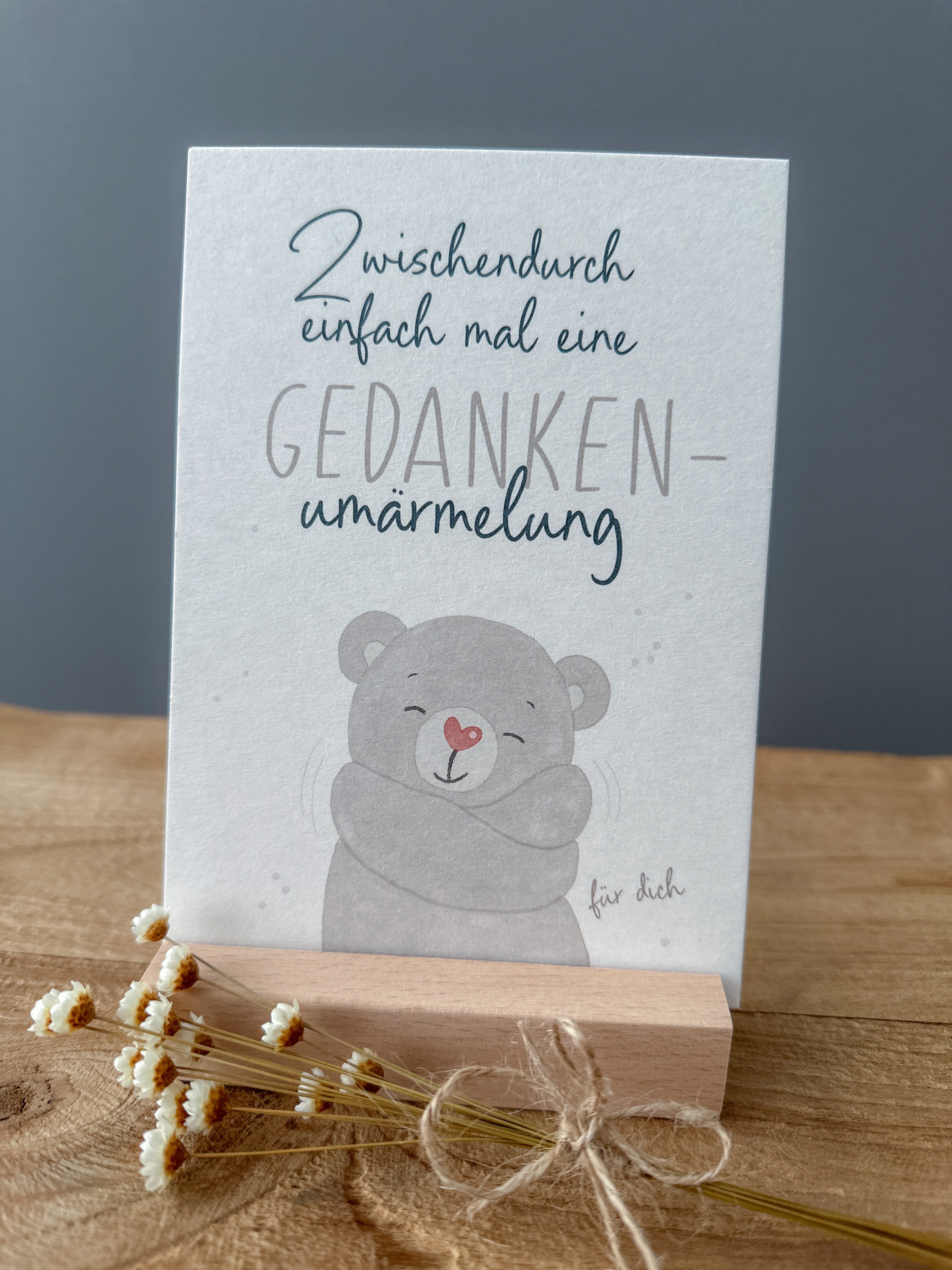 Postkarte Gedankenumärmelung DIN A6
