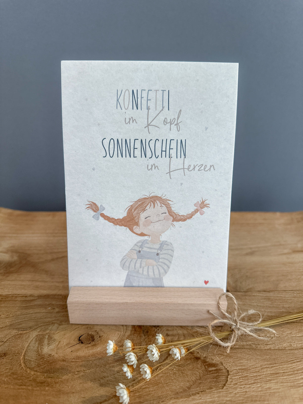 Postkarte Konfetti im Kopf DIN A6