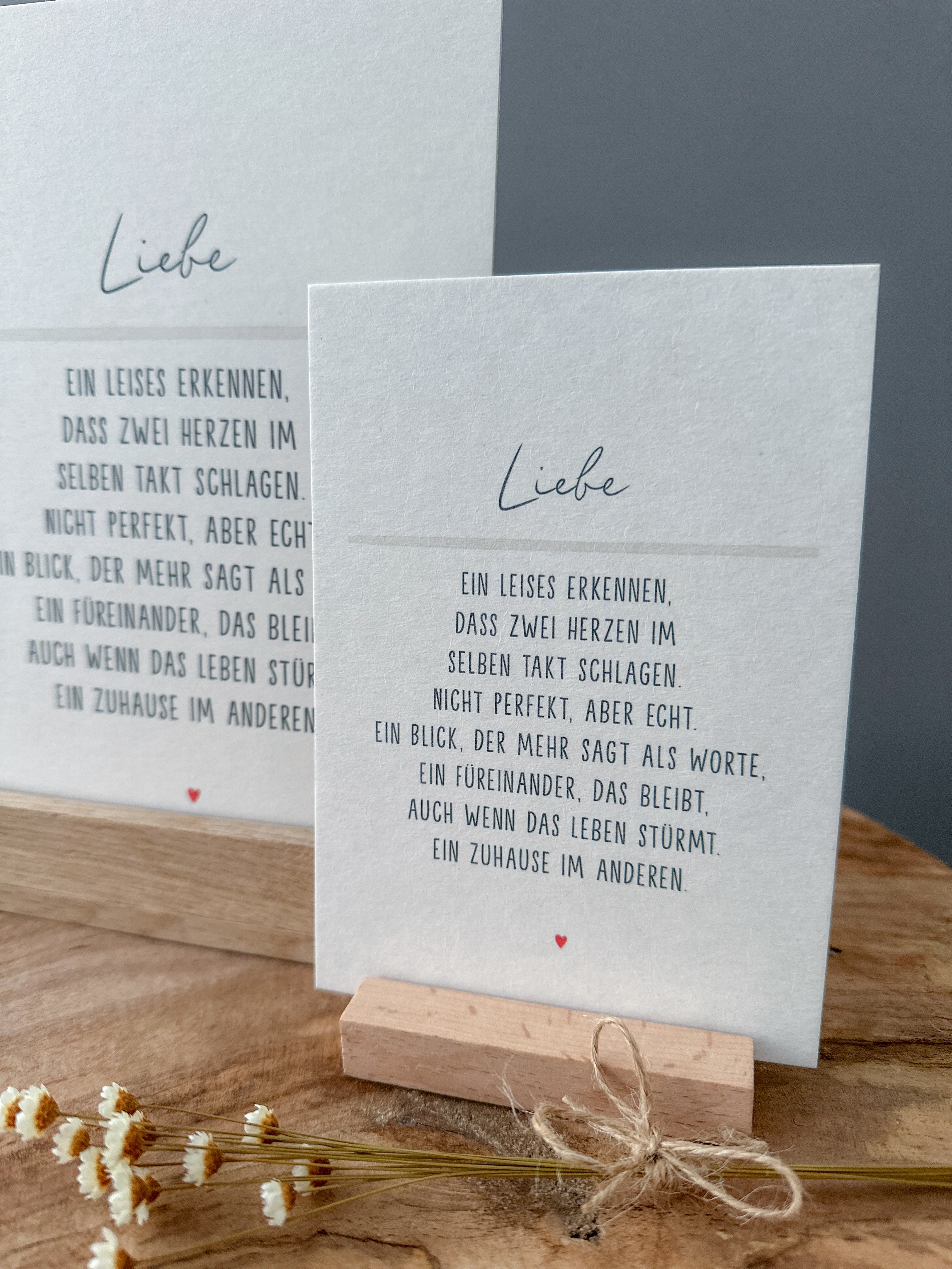 Postkarte Definition Liebe DIN A5