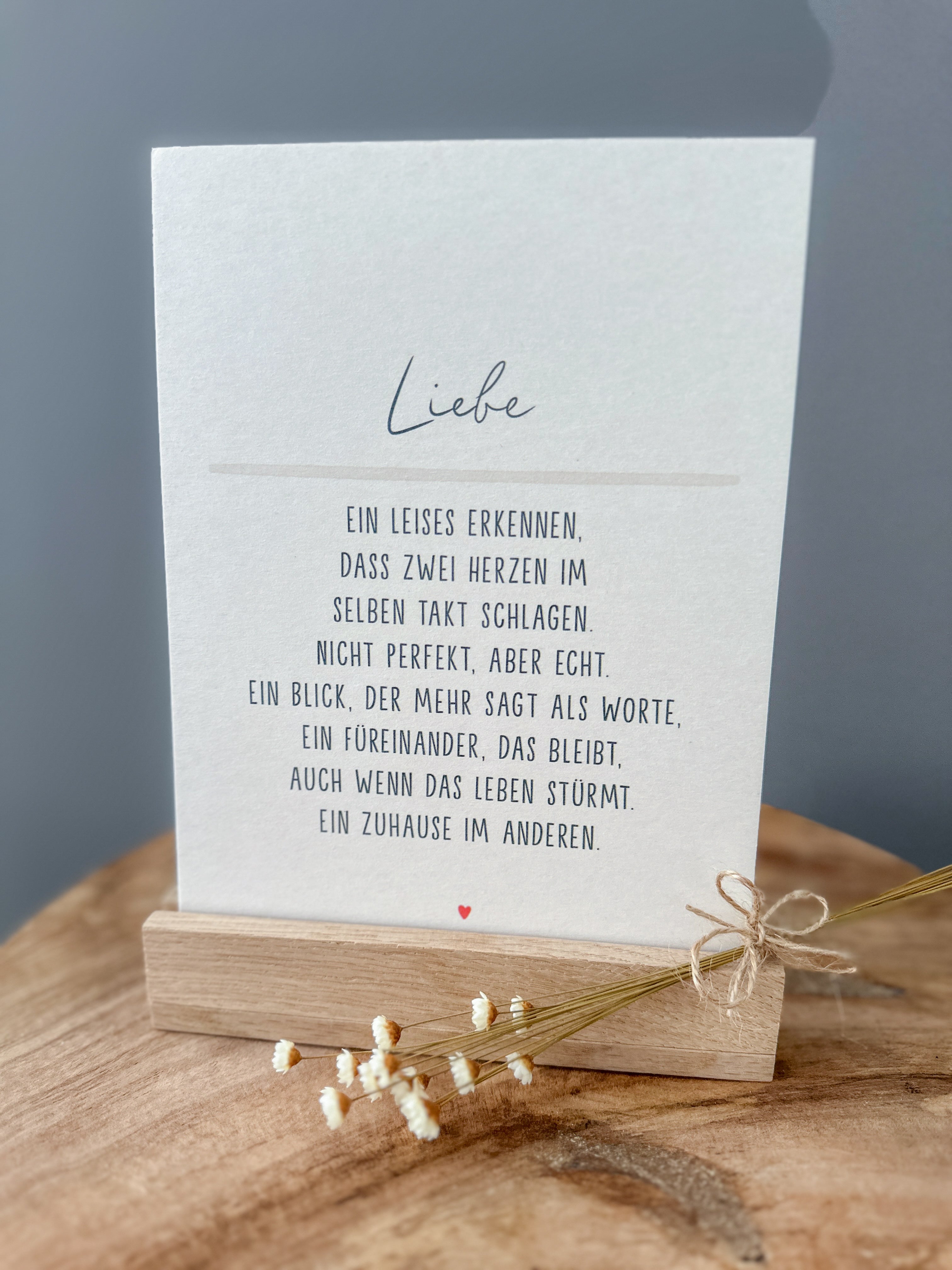 Postkarte Definition Liebe DIN A5