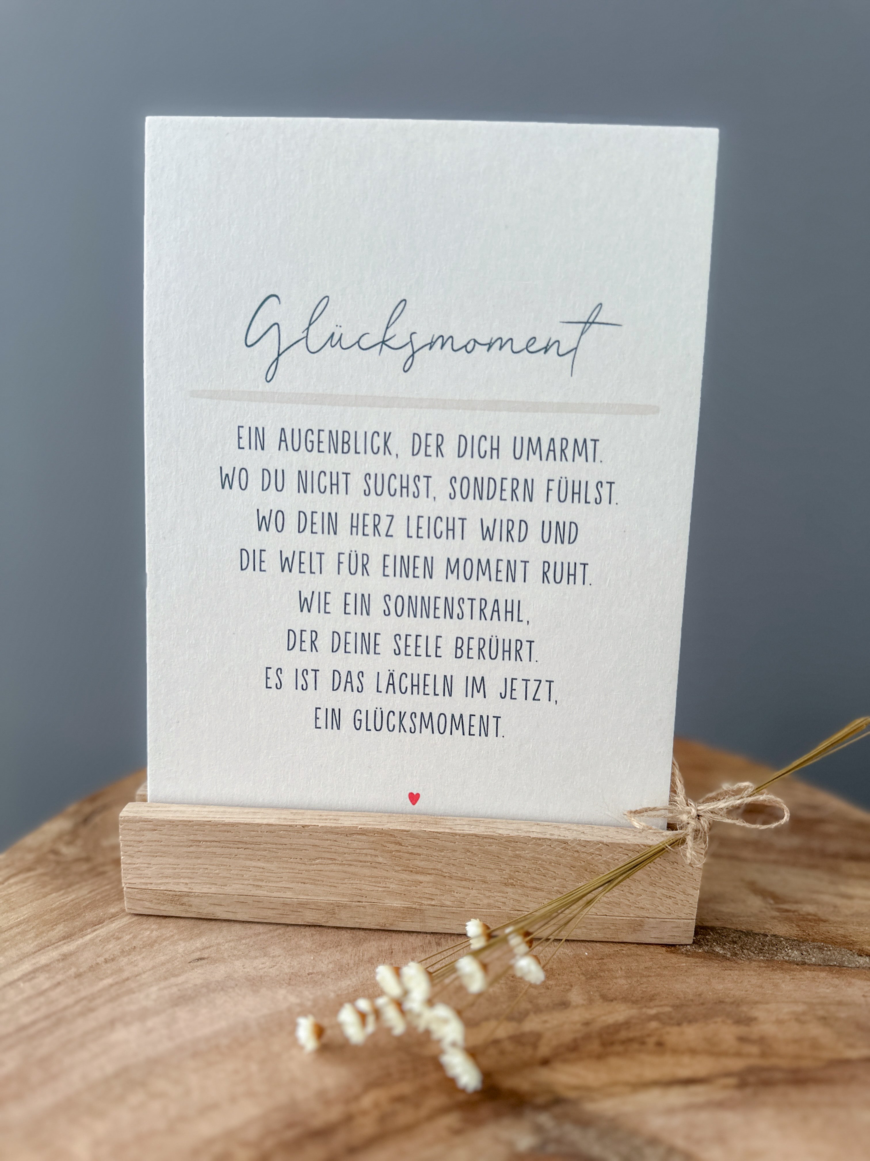 Postkarte Definition Glücksmoment DIN A5