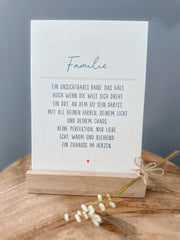 Postkarte Definition Familie DIN A5