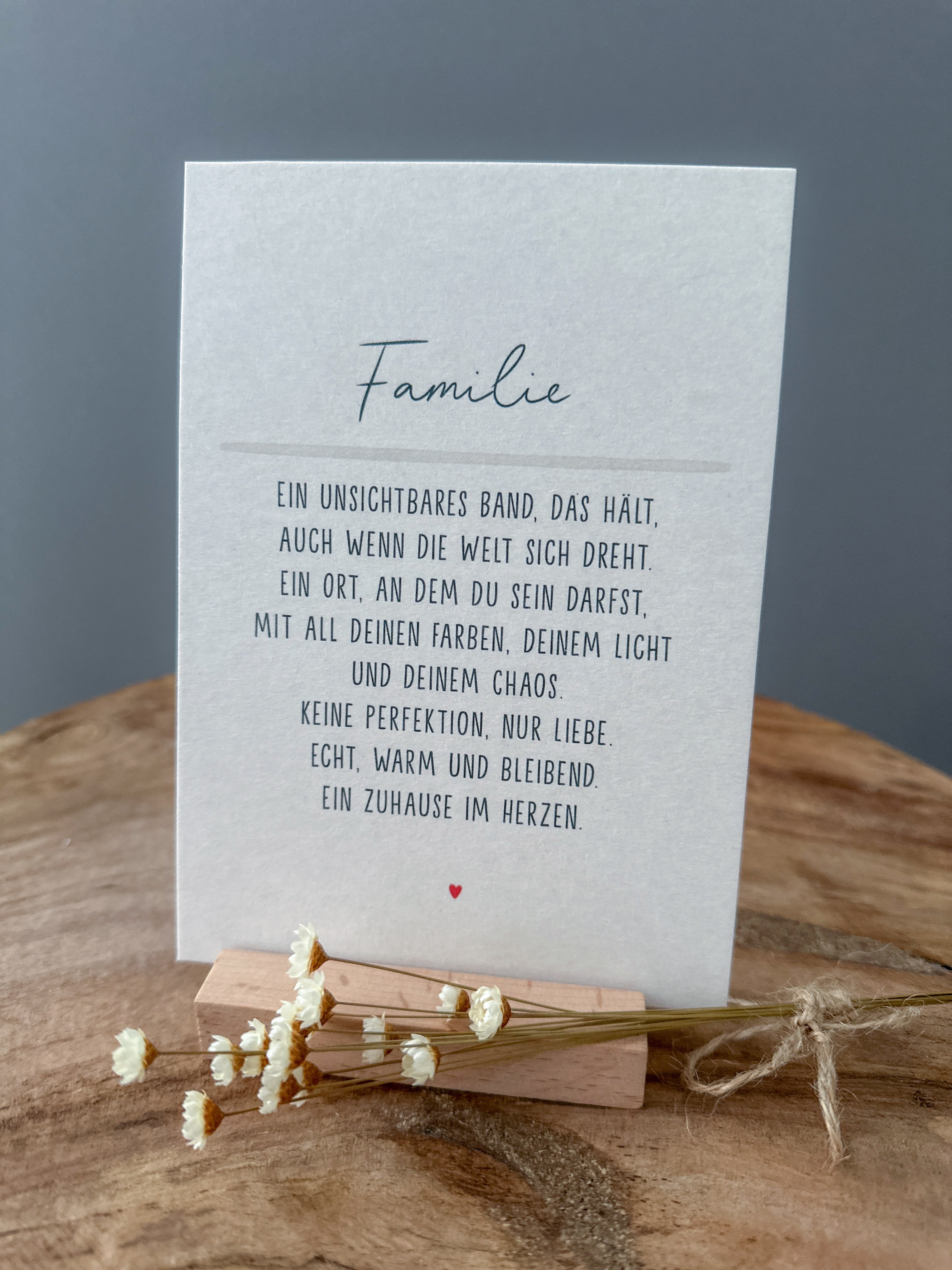 Postkarte Definition Familie DIN A6