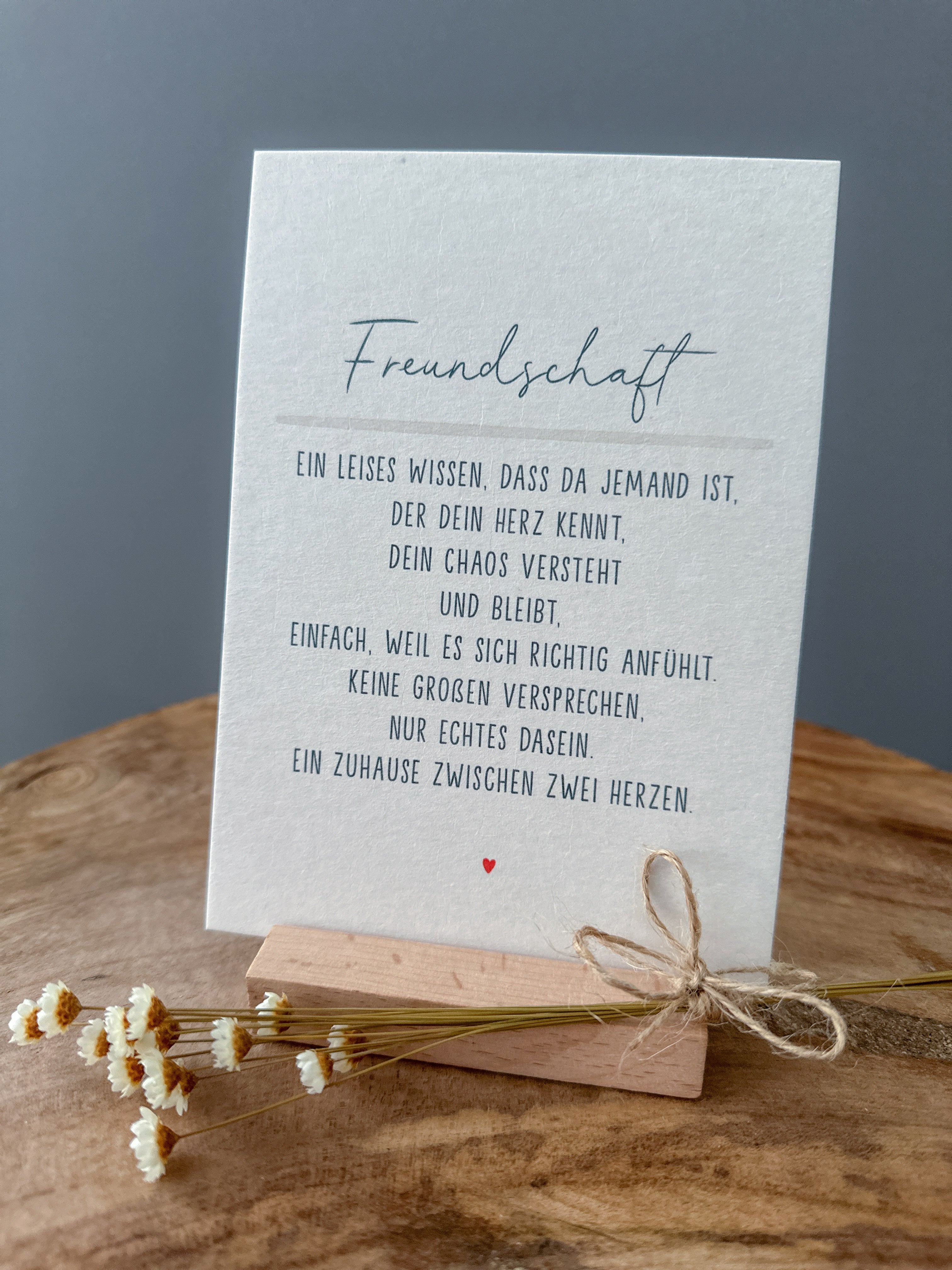 Postkarte Definition Freundschaft DIN A6