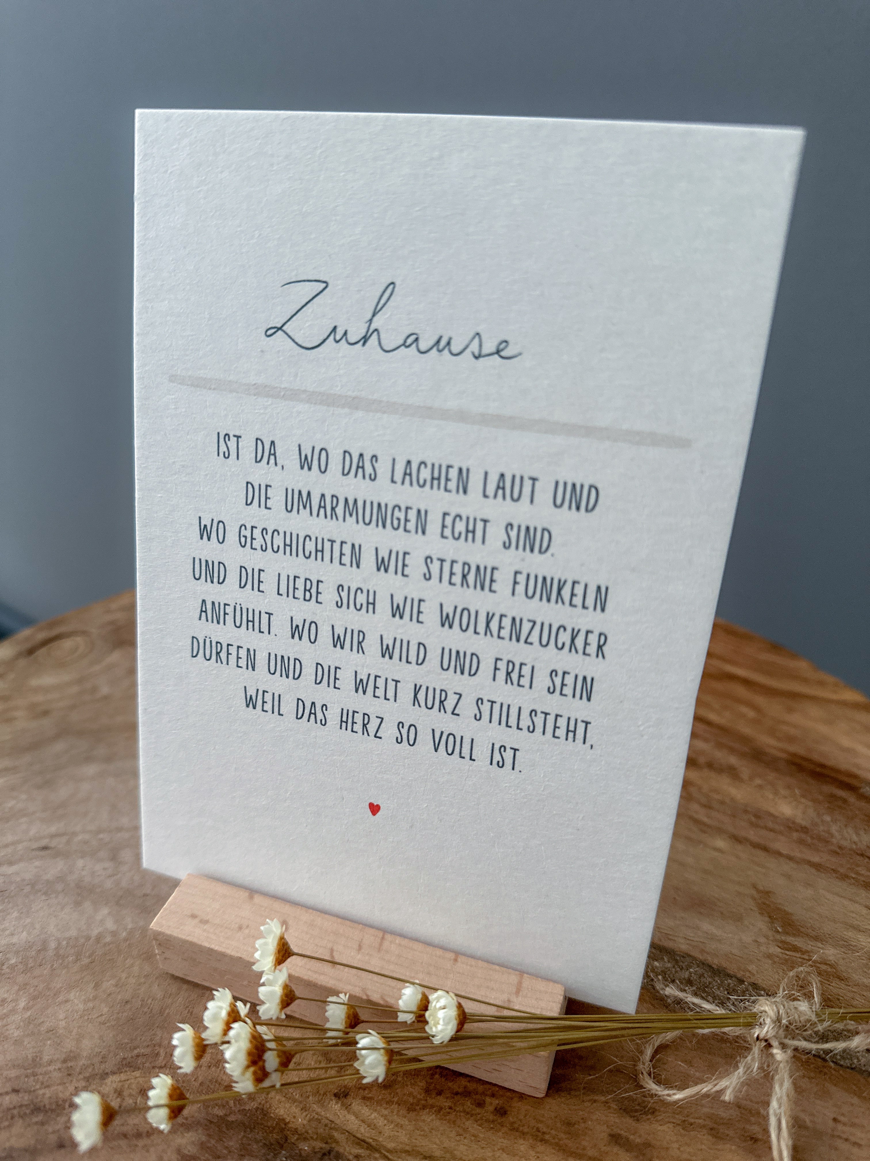 Postkarte Definition Zuhause DIN A6