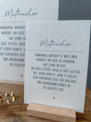 Postkarte Definition Mutmacher DIN A6