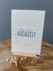 Postkarte Hochzeit DIN A6