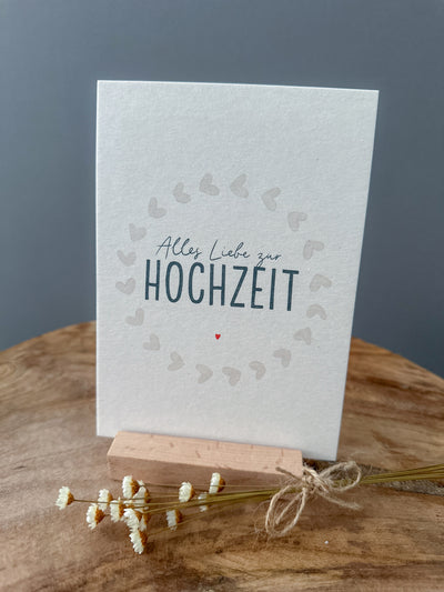 Postkarte Hochzeit DIN A6