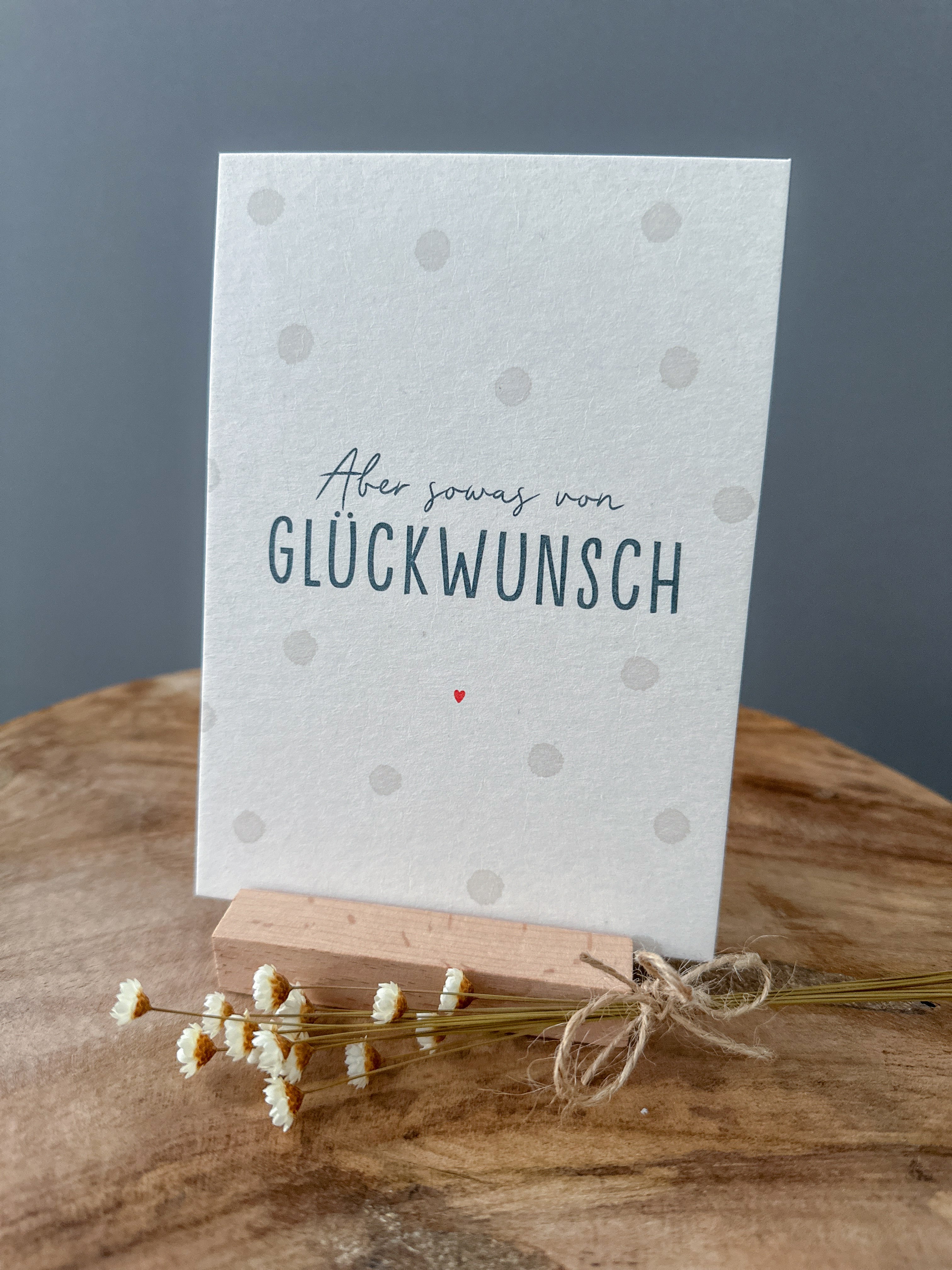 Minikarte Sowas von Glückwunsch