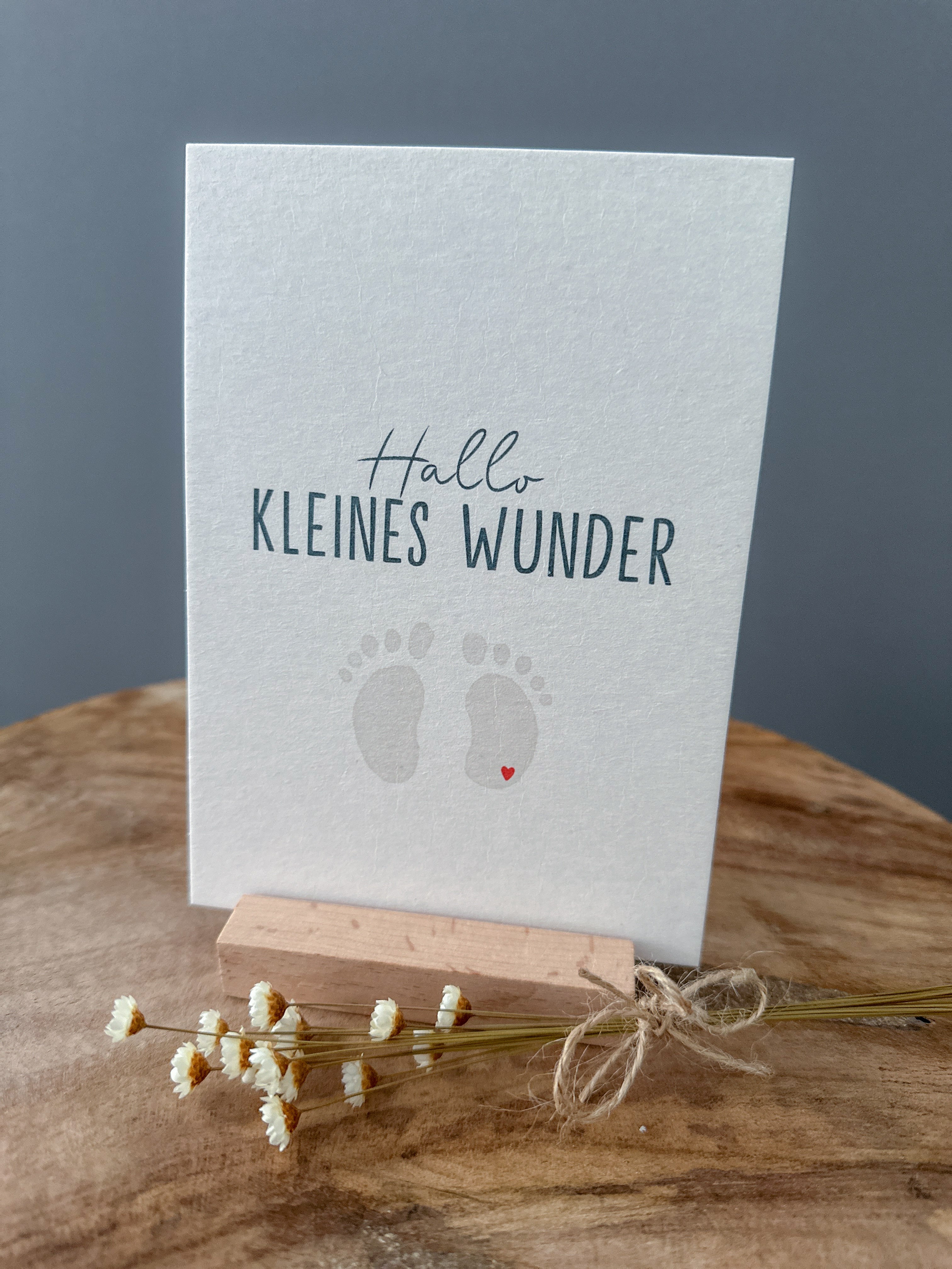 Postkarte Hallo kleines Wunder DIN A6