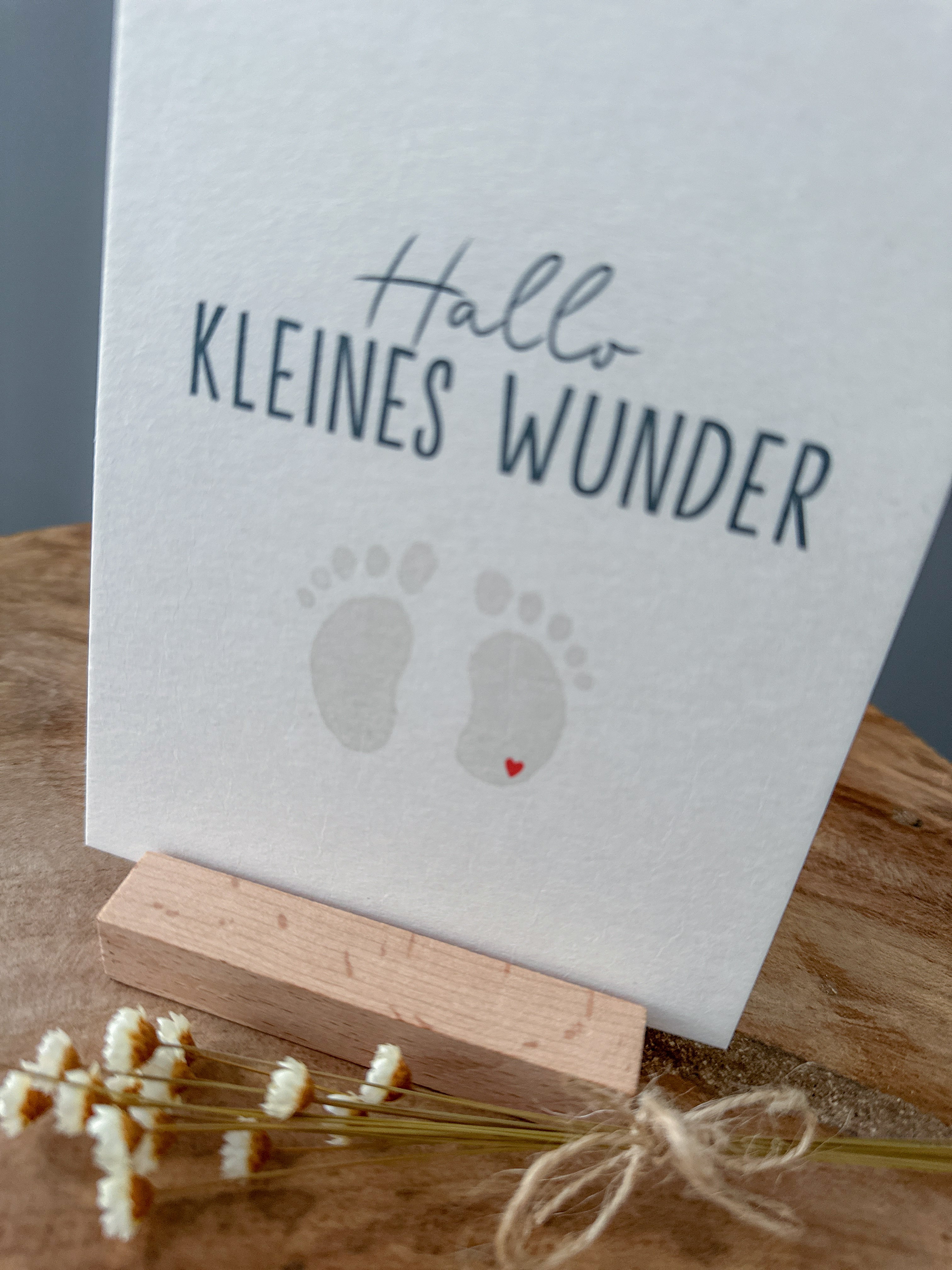 Postkarte Hallo kleines Wunder DIN A6