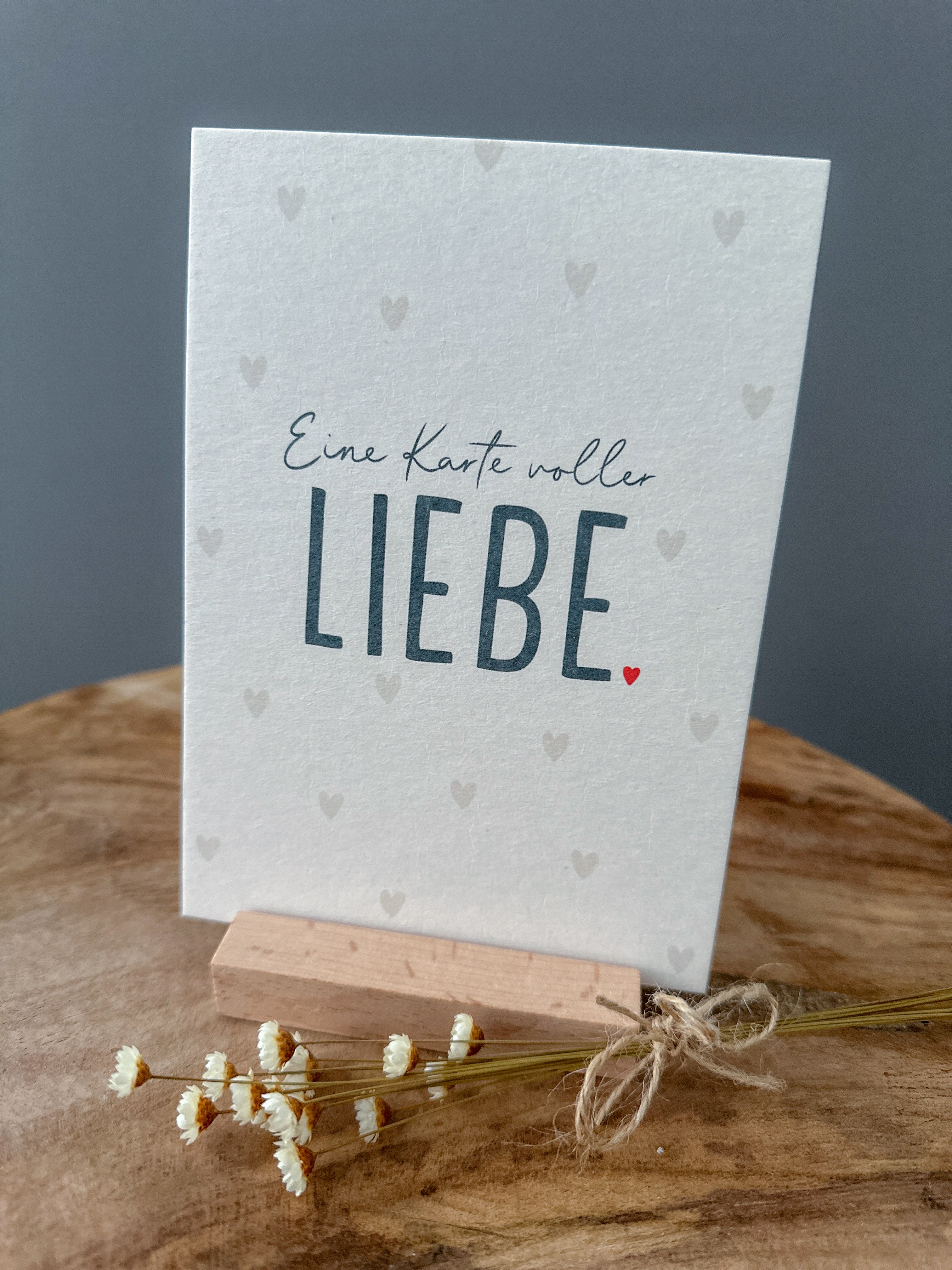 Postkarte Karte voller Liebe DIN A6