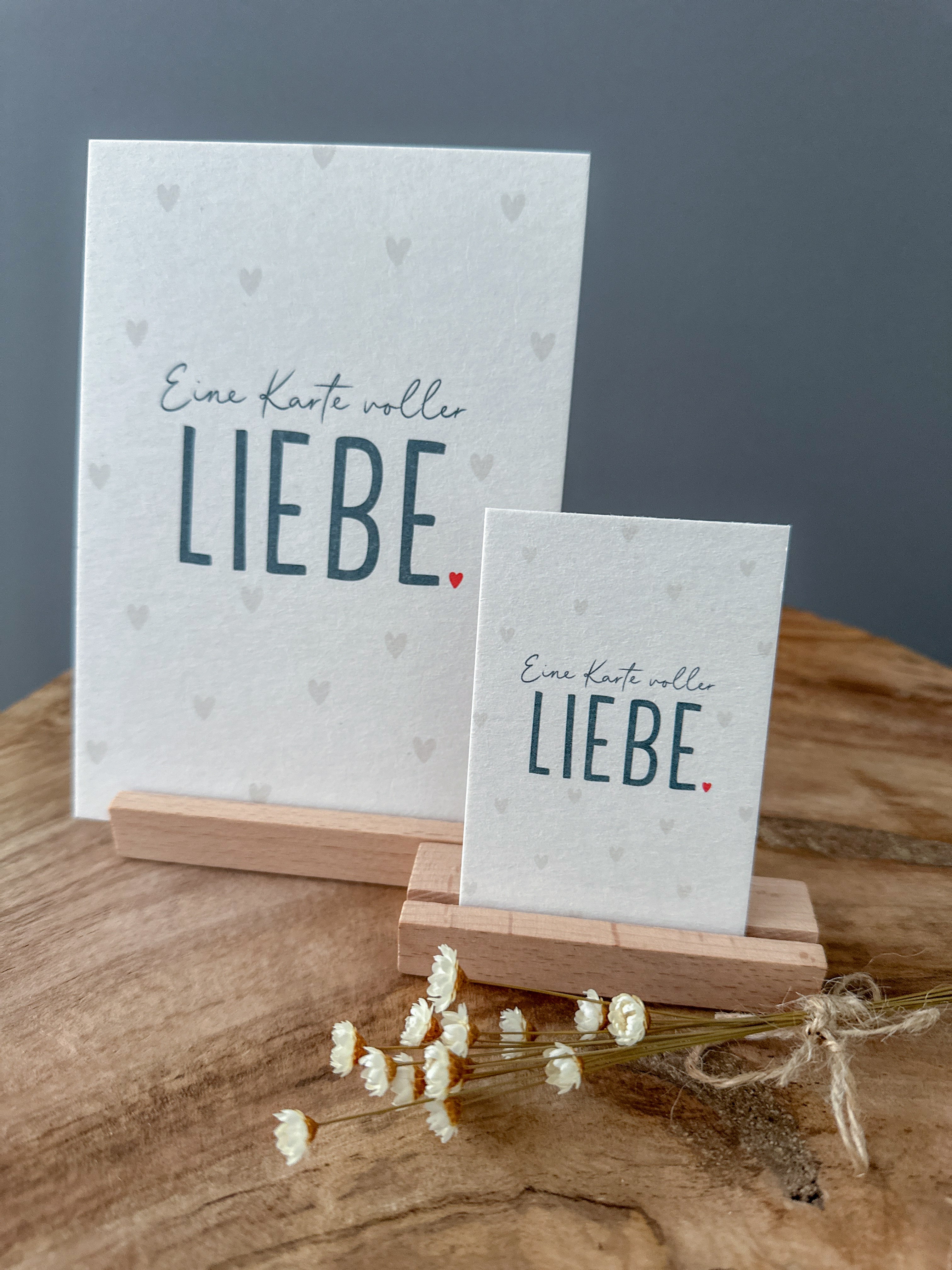 Postkarte Karte voller Liebe DIN A6