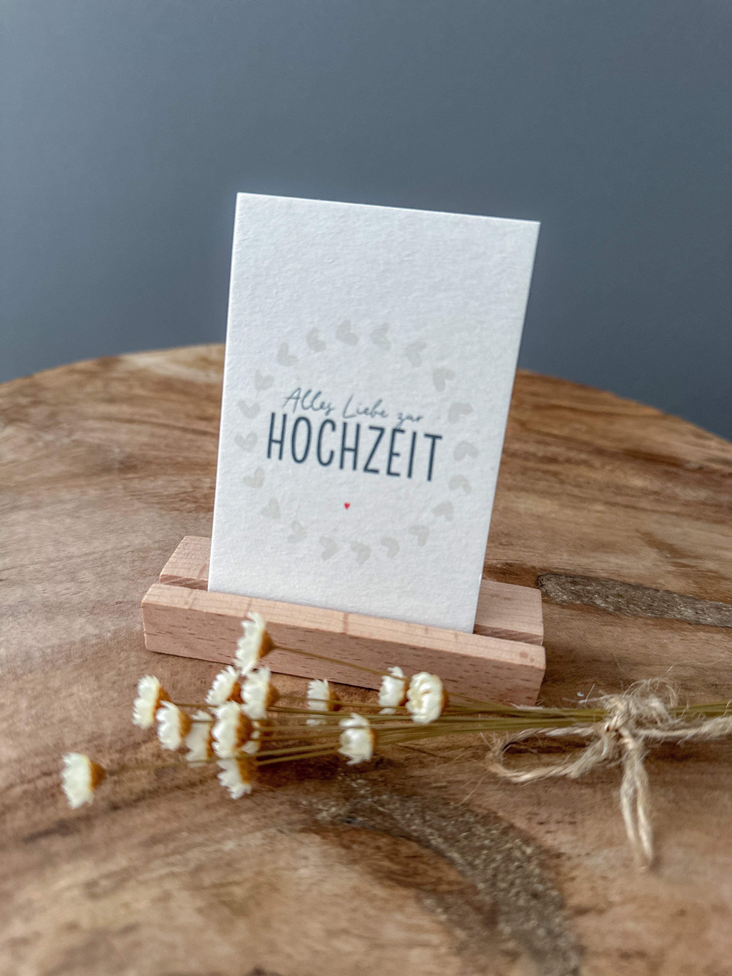 Minikarte Hochzeit