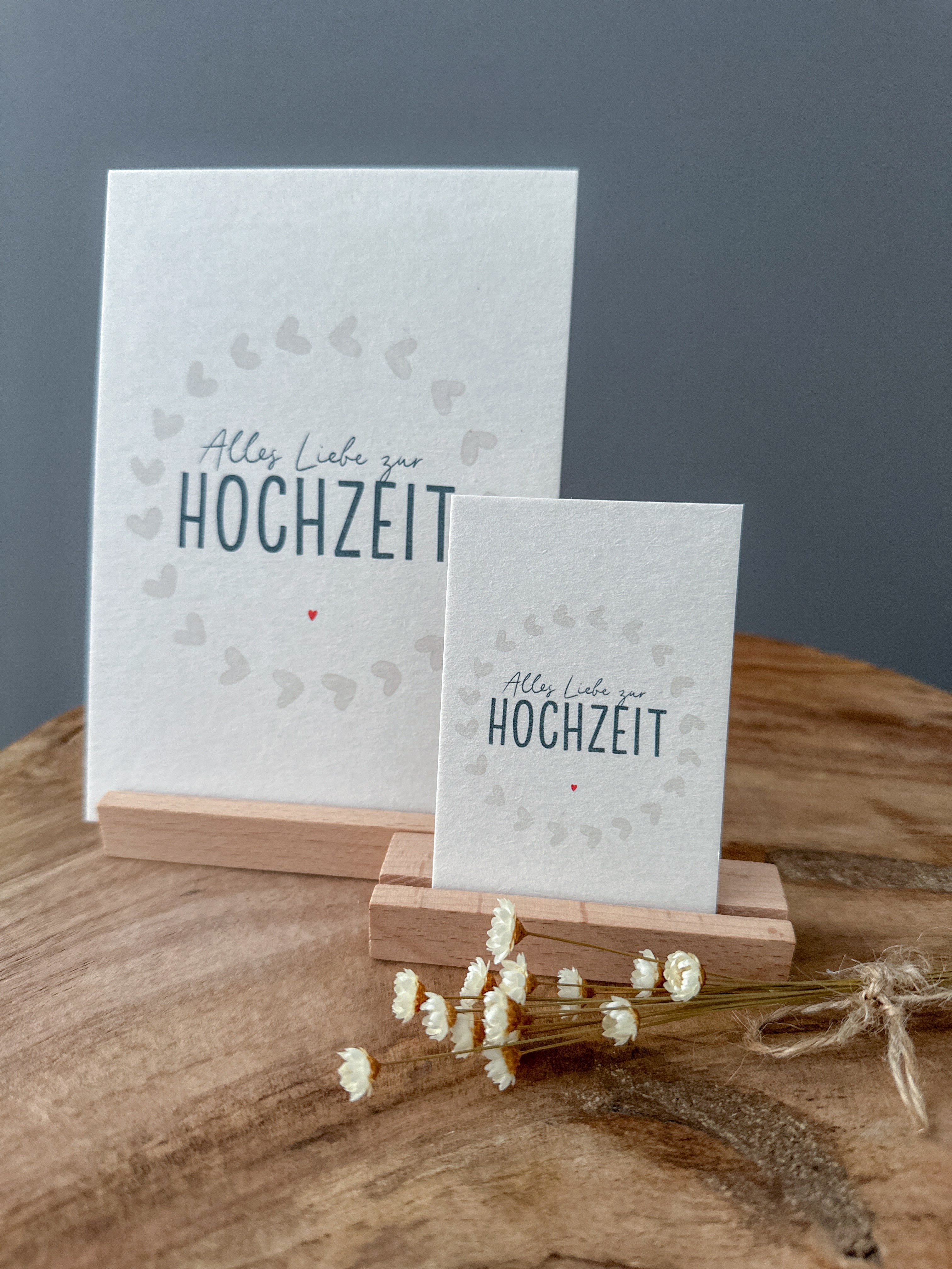 Minikarte Hochzeit