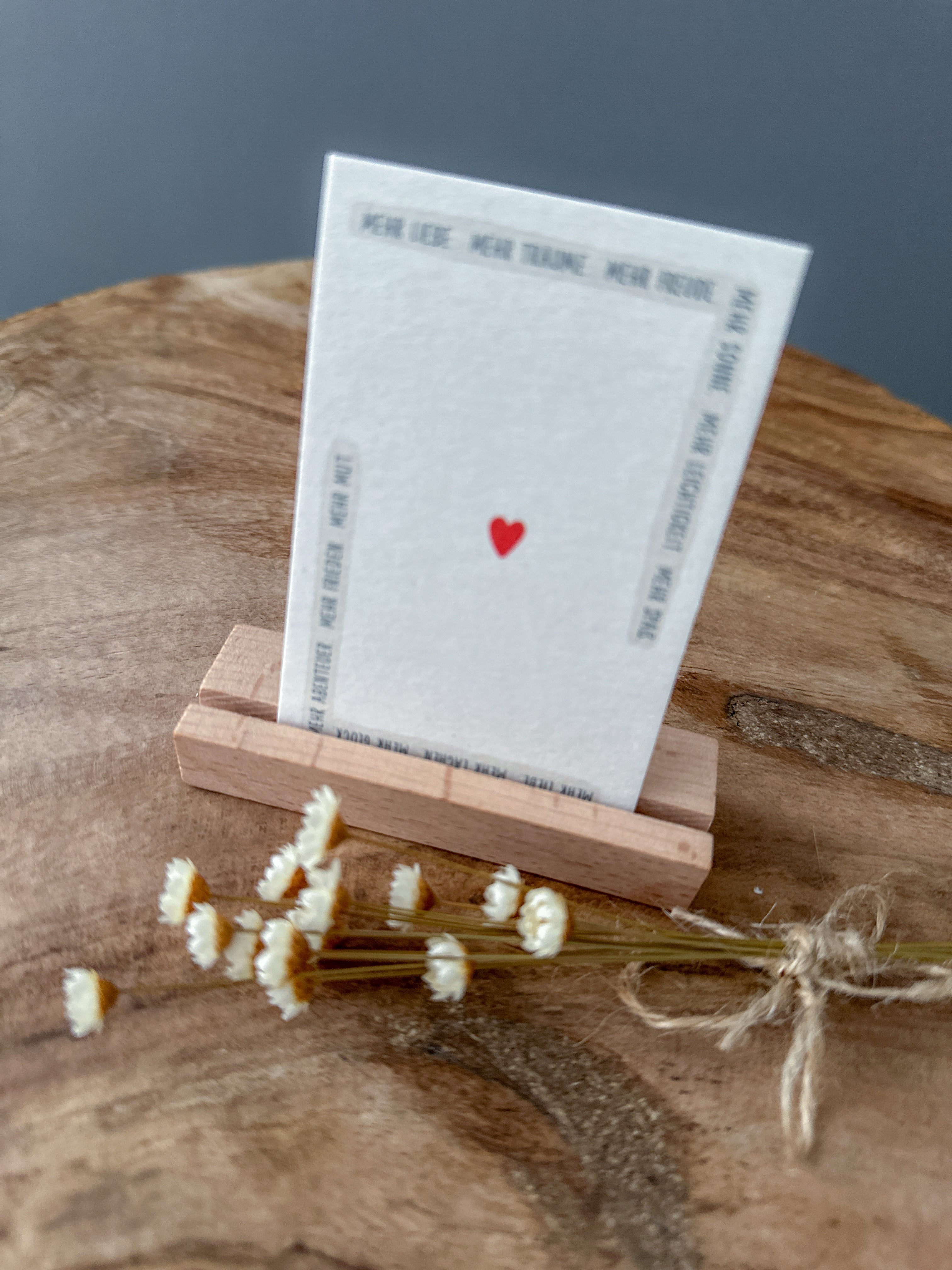 Minikarte Mehr Liebe, Mehr Träume,…