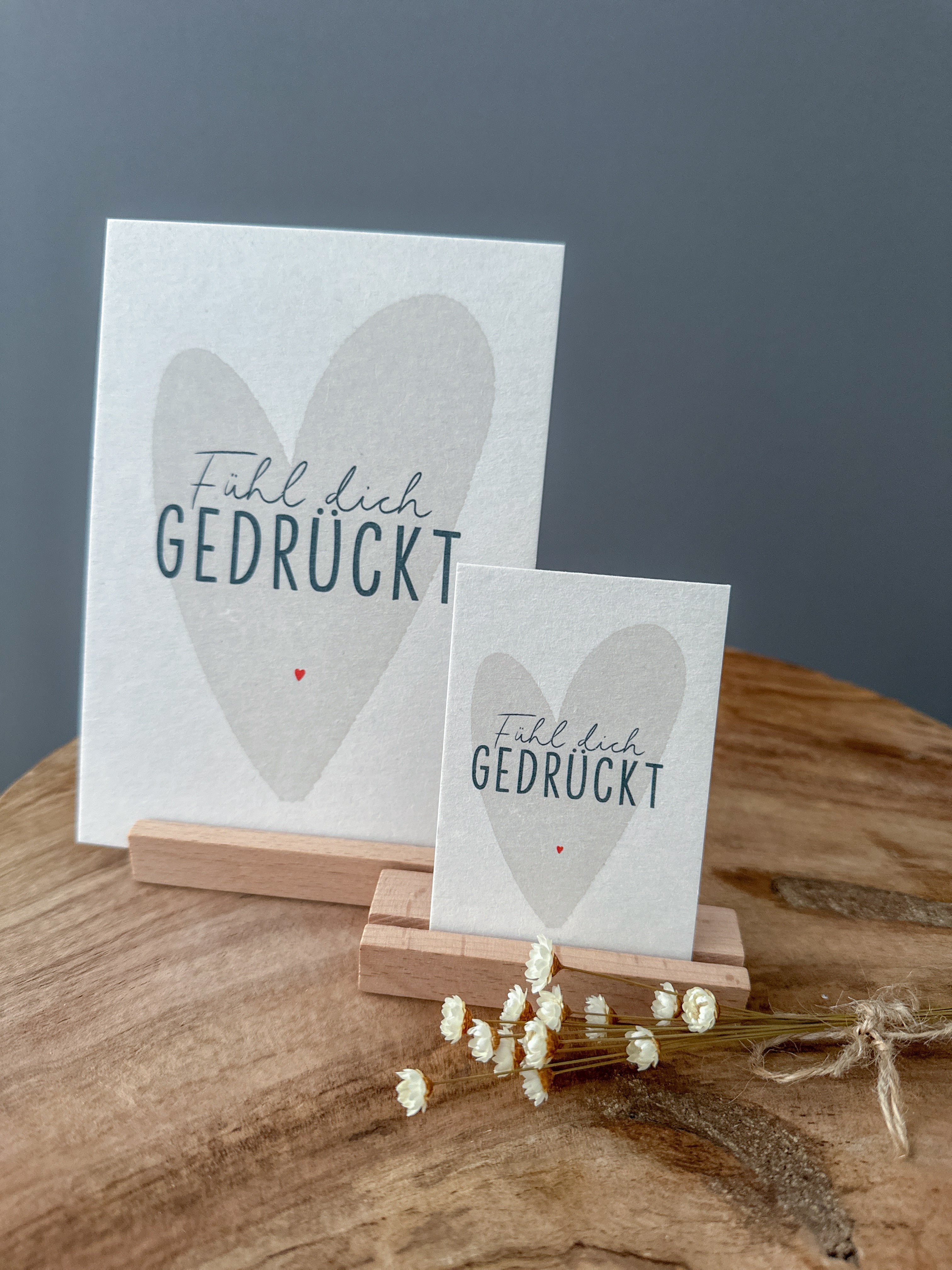 Postkarte Fühl dich gedrückt DIN A6