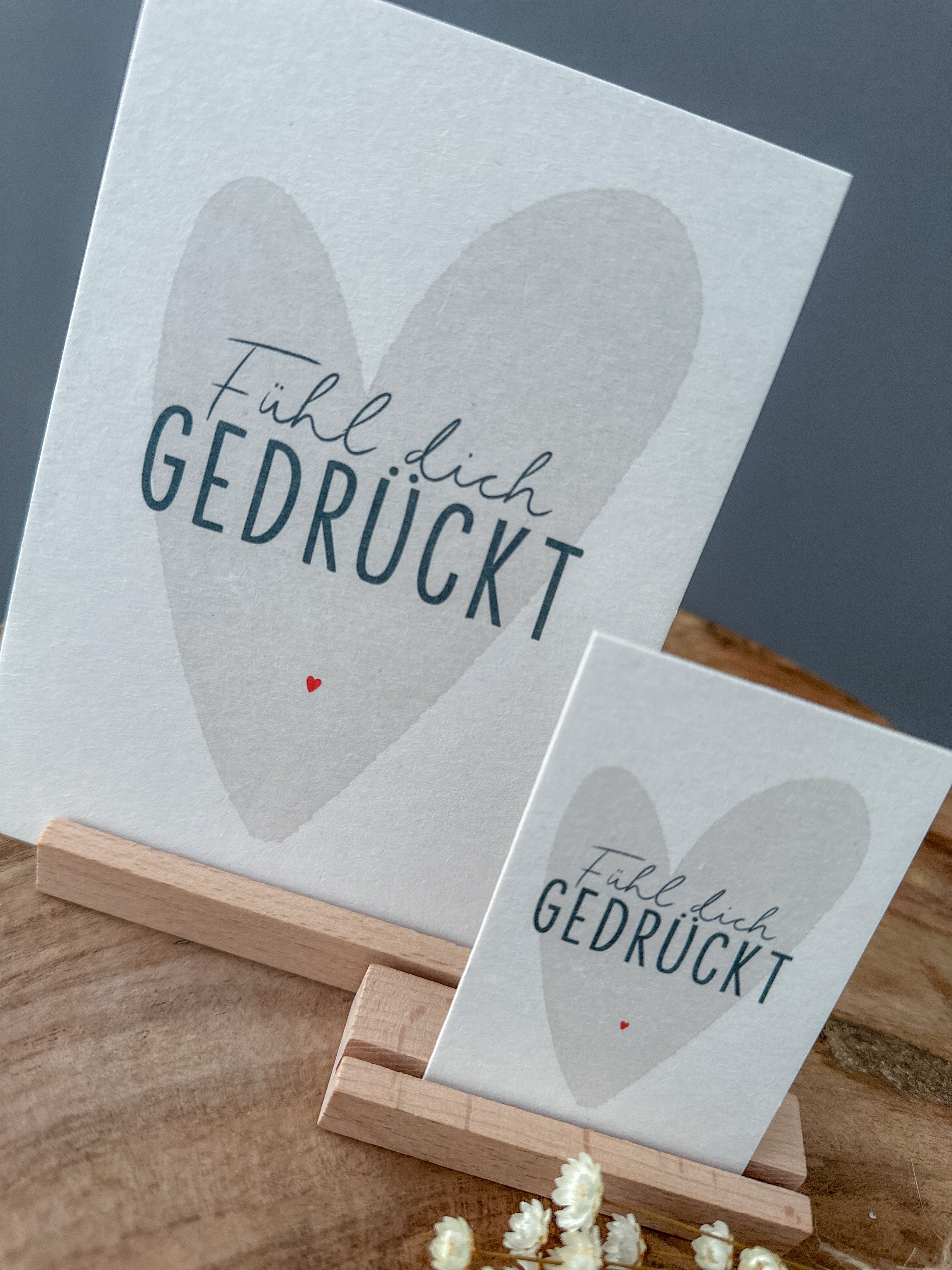 Minikarte Fühl dich gedrückt