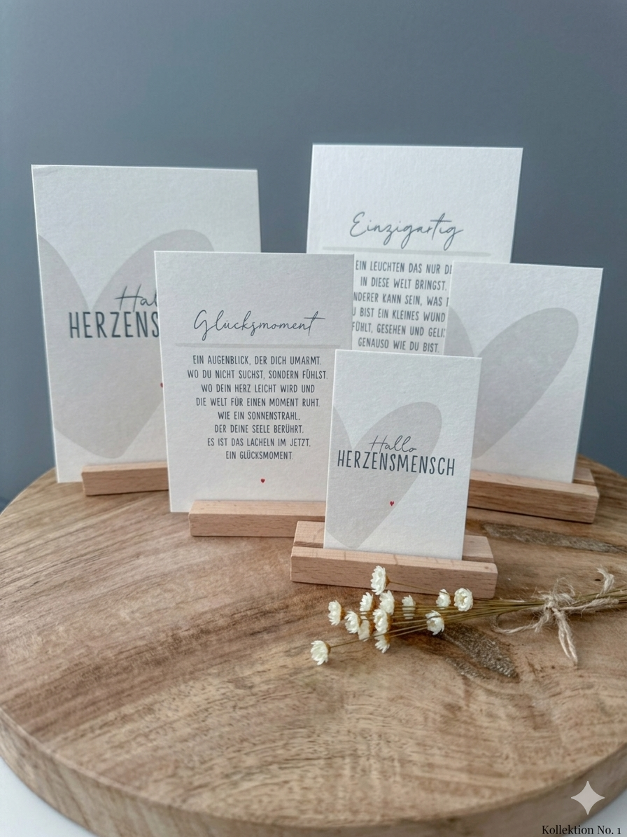Kartenständer Holz